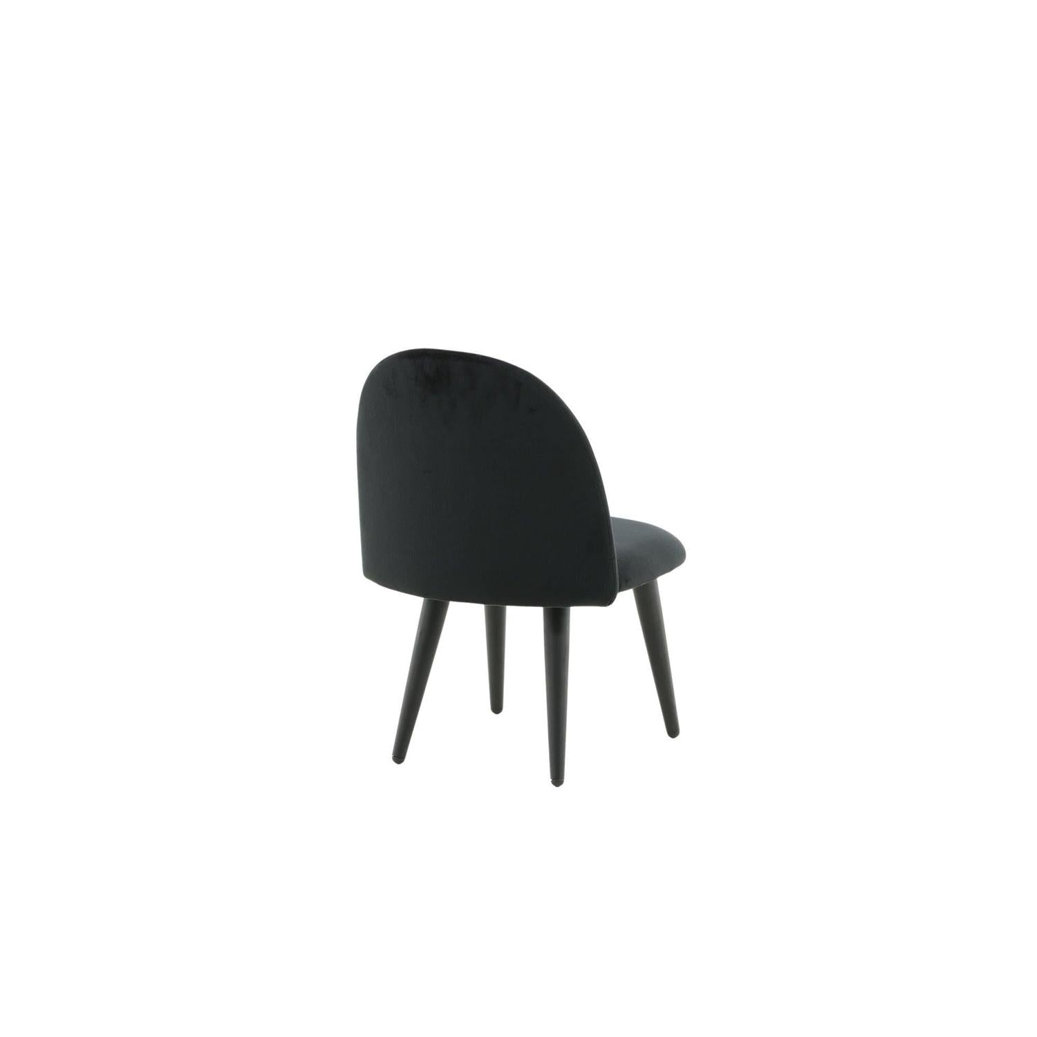 2er-Set Kinderstühle XXS aus Samt - Schwarz-Kinderstühle-Venture Home-le canapé