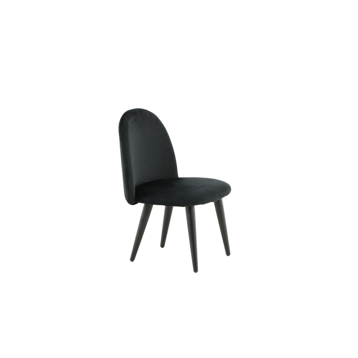 2er-Set Kinderstühle XXS aus Samt - Schwarz-Kinderstühle-Venture Home-le canapé