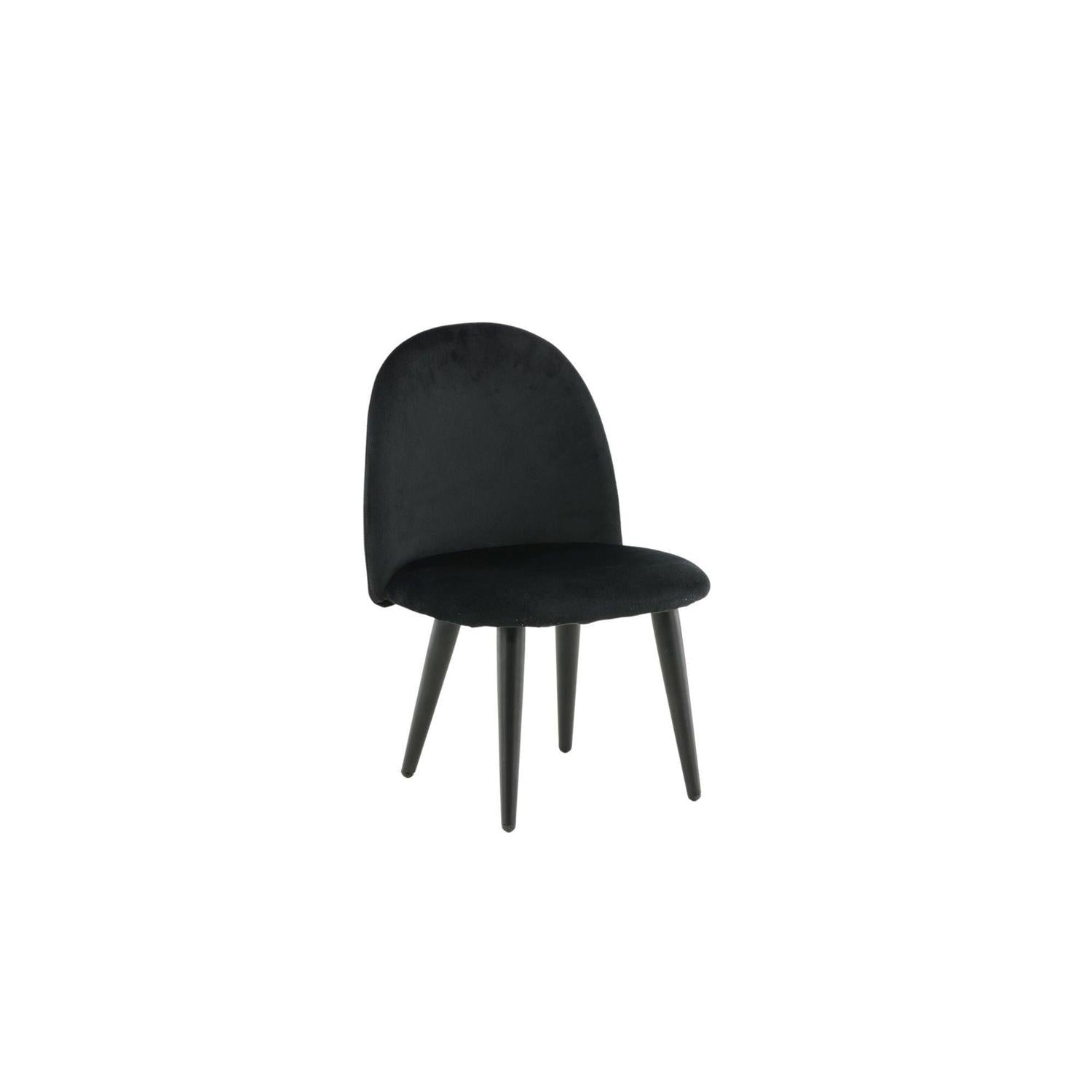 2er-Set Kinderstühle XXS aus Samt - Schwarz-Kinderstühle-Venture Home-le canapé