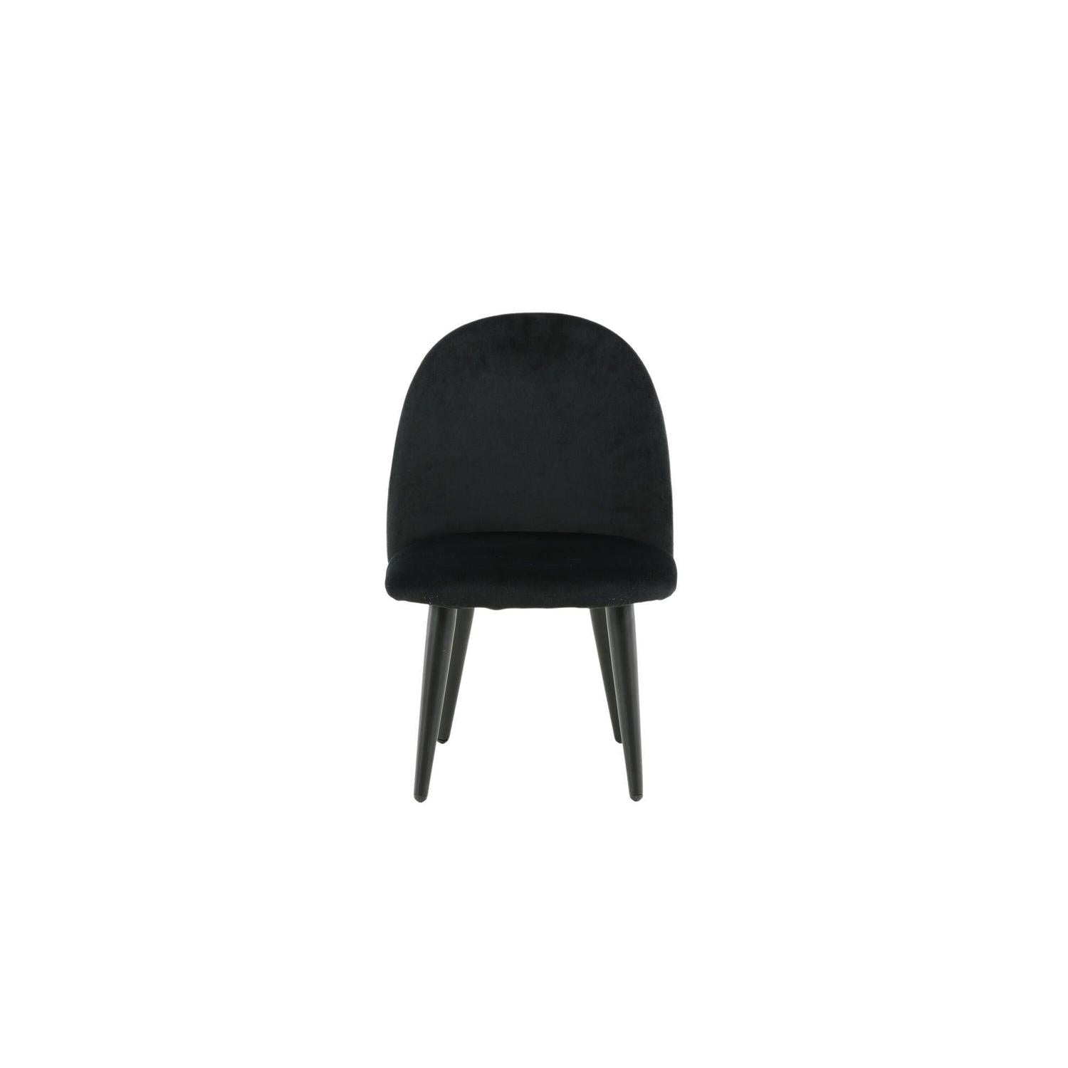 2er-Set Kinderstühle XXS aus Samt - Schwarz-Kinderstühle-Venture Home-le canapé