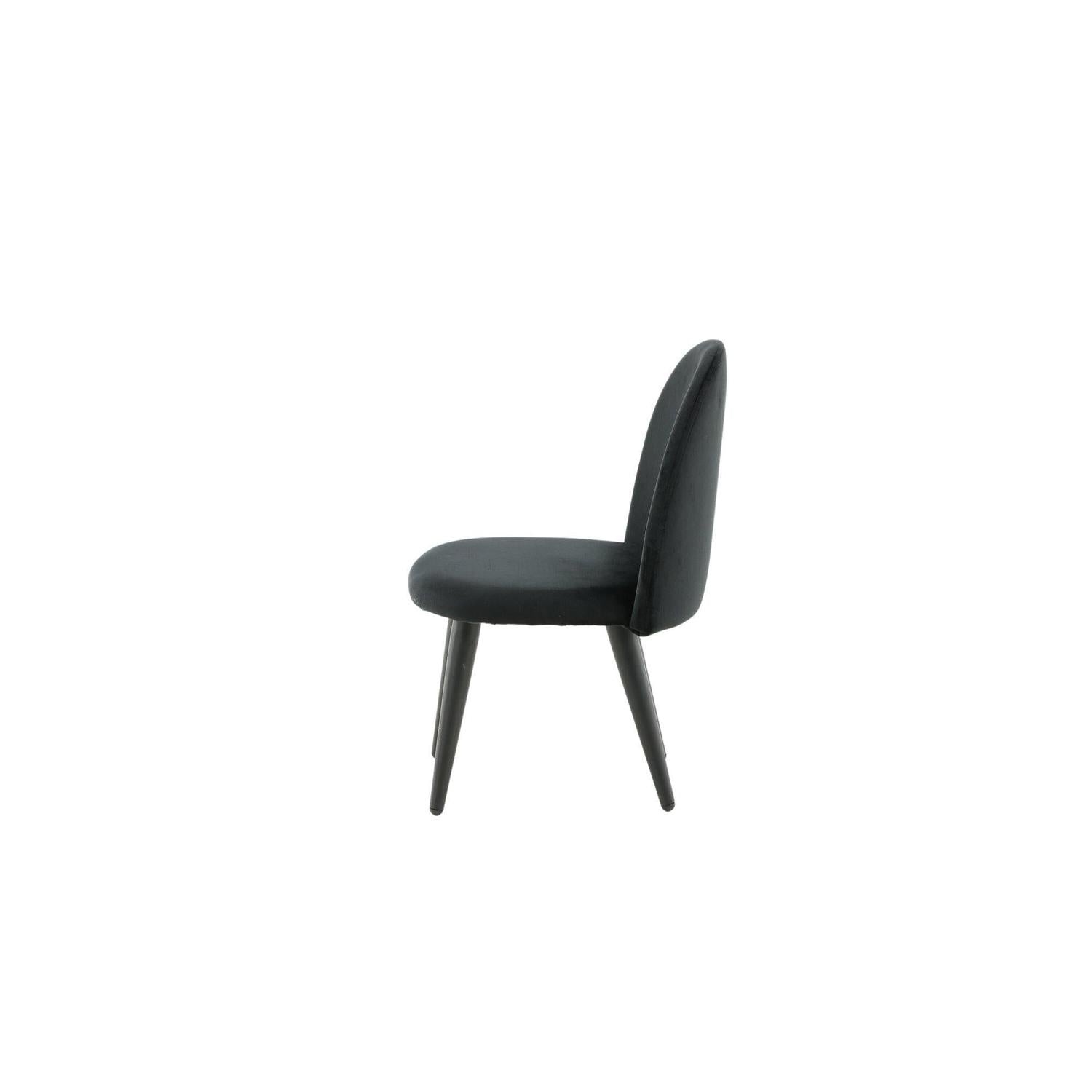 2er-Set Kinderstühle XXS aus Samt - Schwarz-Kinderstühle-Venture Home-le canapé
