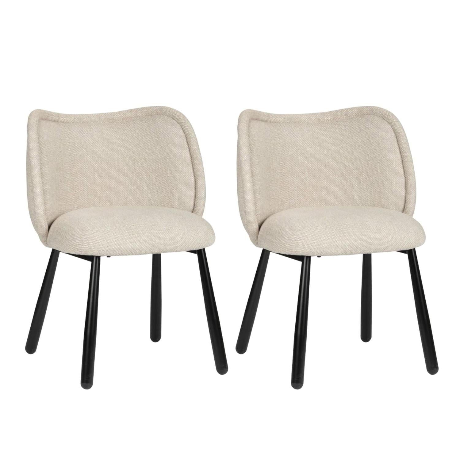 2er - Set Polsterstuhl Panda - Beige8719172857924Polsterstühle