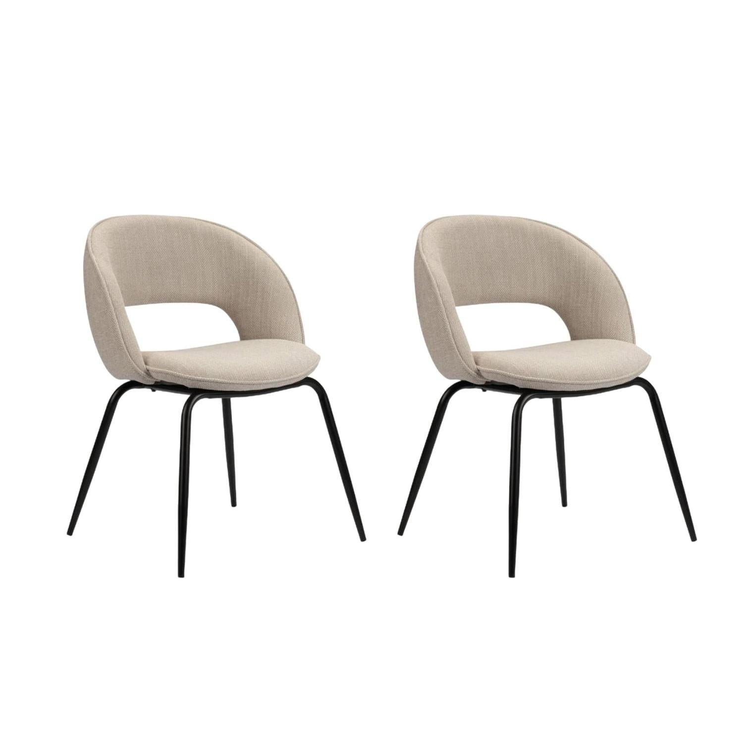 2er - Set Polsterstuhl Rainbow - Beige8719172856637Polsterstühle