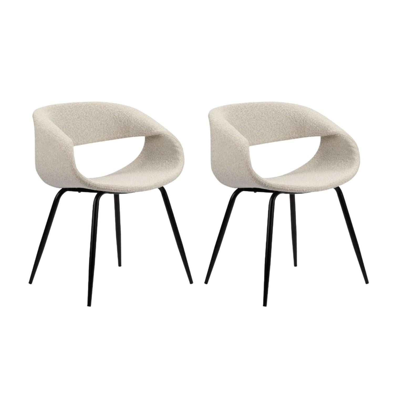 2er - Set Polsterstuhl Wal - White Pearl8719172856712Polsterstühle