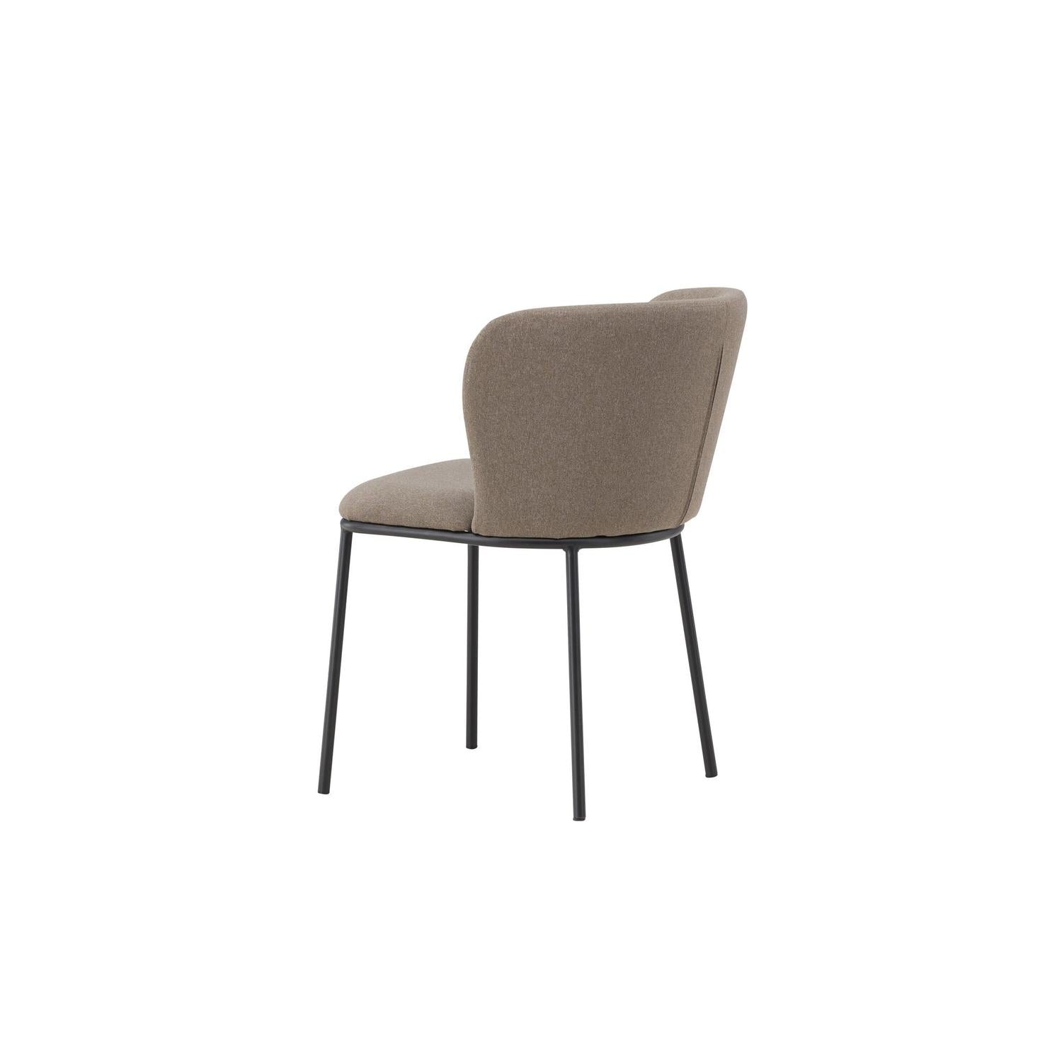 2er-Set Polsterstühle Edina aus Leinen - Braun-Polsterstühle-Venture Home-le canapé