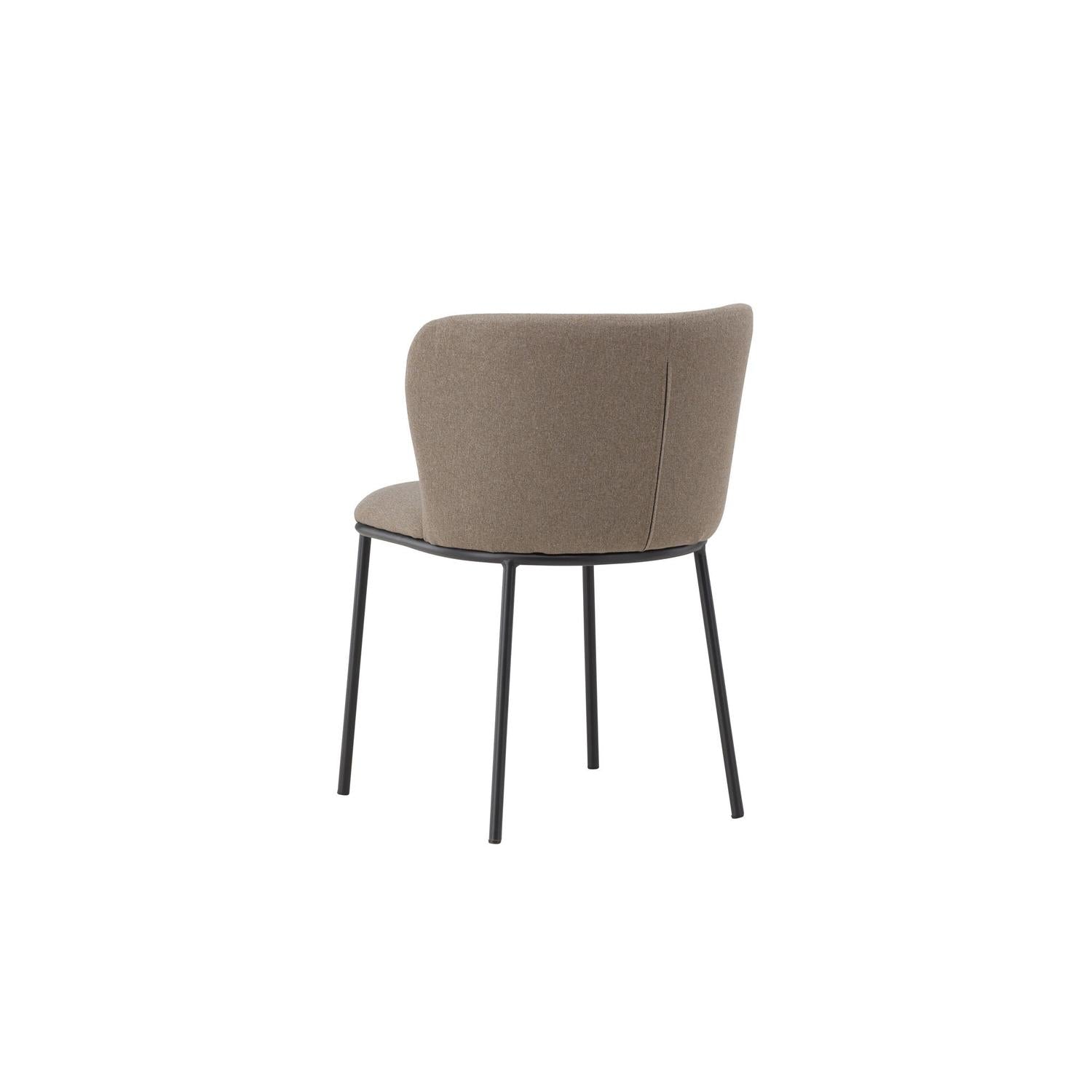 2er-Set Polsterstühle Edina aus Leinen - Braun-Polsterstühle-Venture Home-le canapé