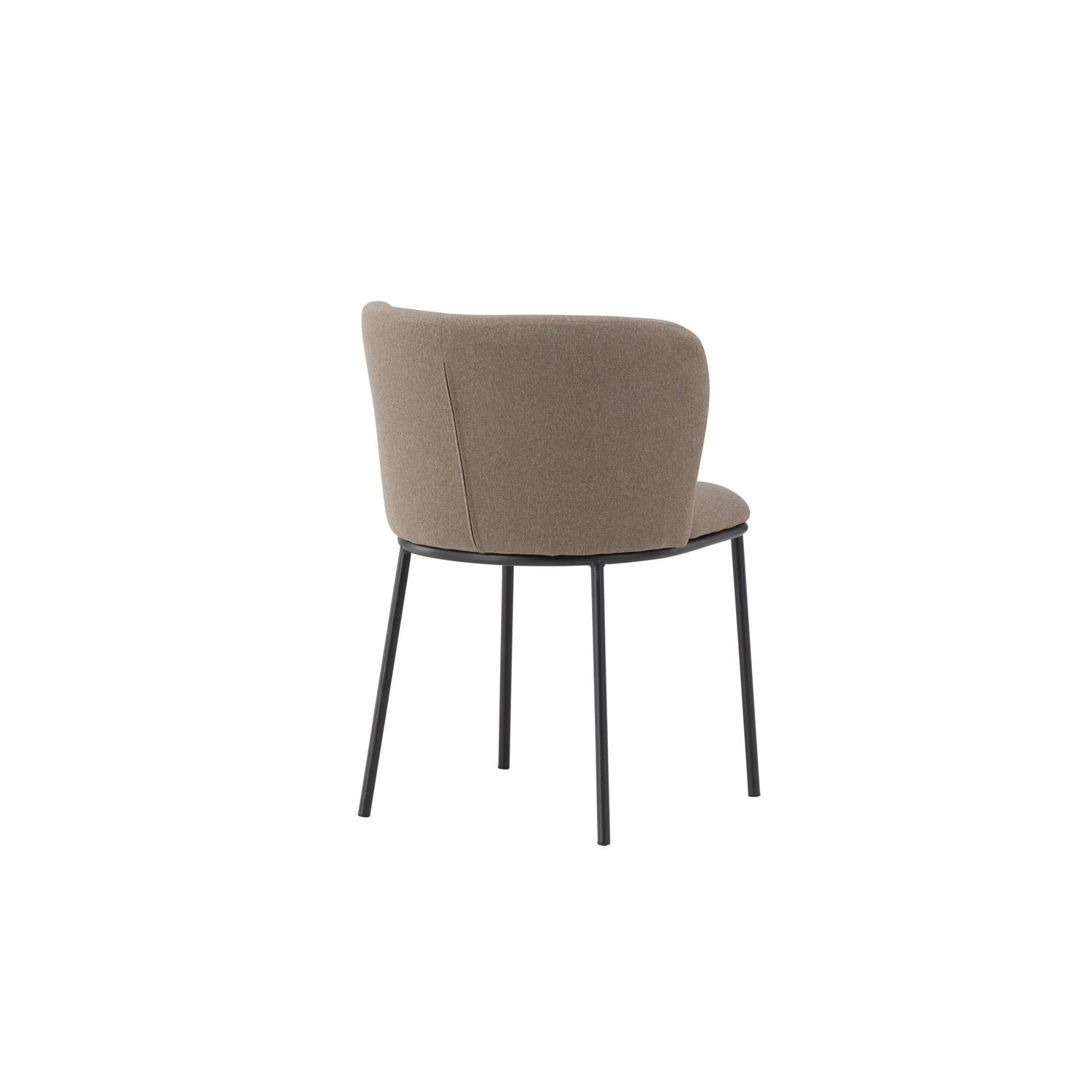 2er-Set Polsterstühle Edina aus Leinen - Braun-Polsterstühle-Venture Home-le canapé