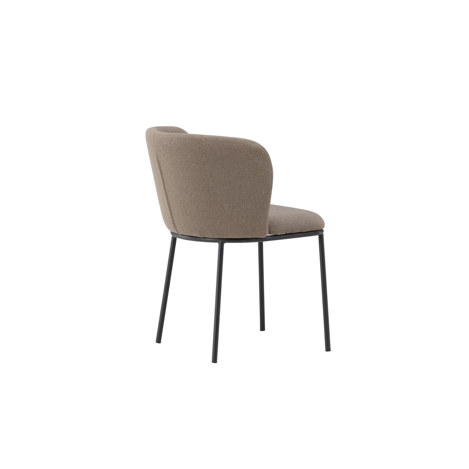 2er-Set Polsterstühle Edina aus Leinen - Braun-Polsterstühle-Venture Home-le canapé