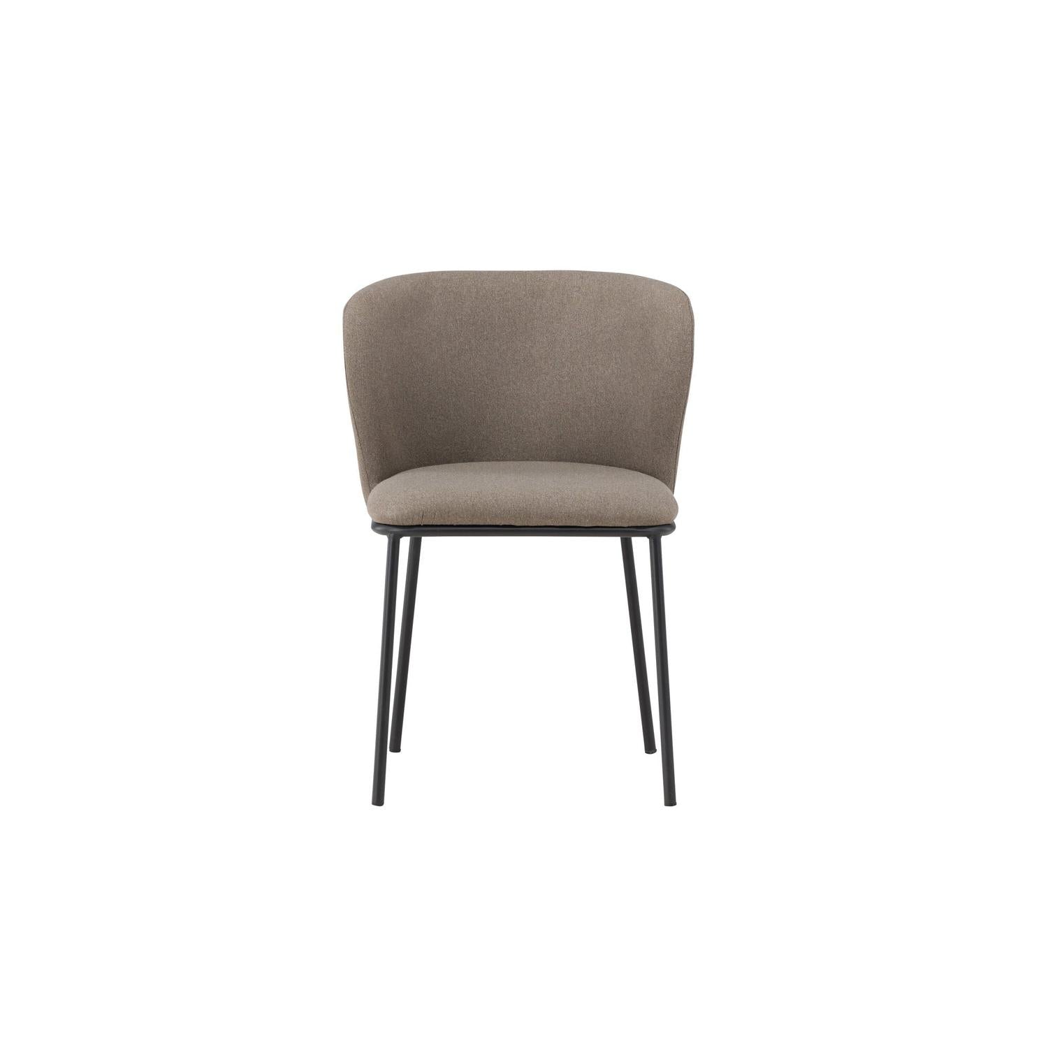 2er-Set Polsterstühle Edina aus Leinen - Braun-Polsterstühle-Venture Home-le canapé
