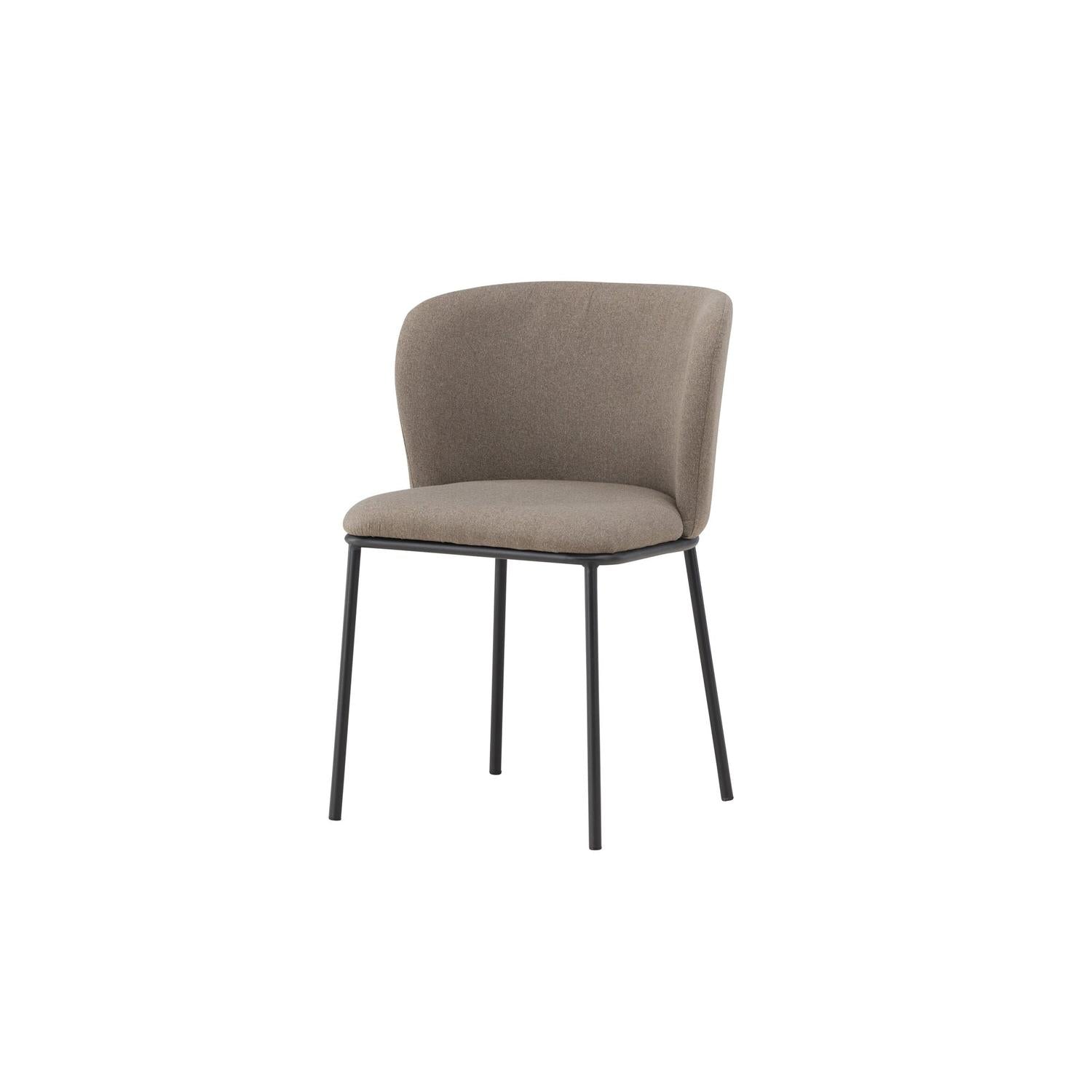 2er-Set Polsterstühle Edina aus Leinen - Braun-Polsterstühle-Venture Home-le canapé