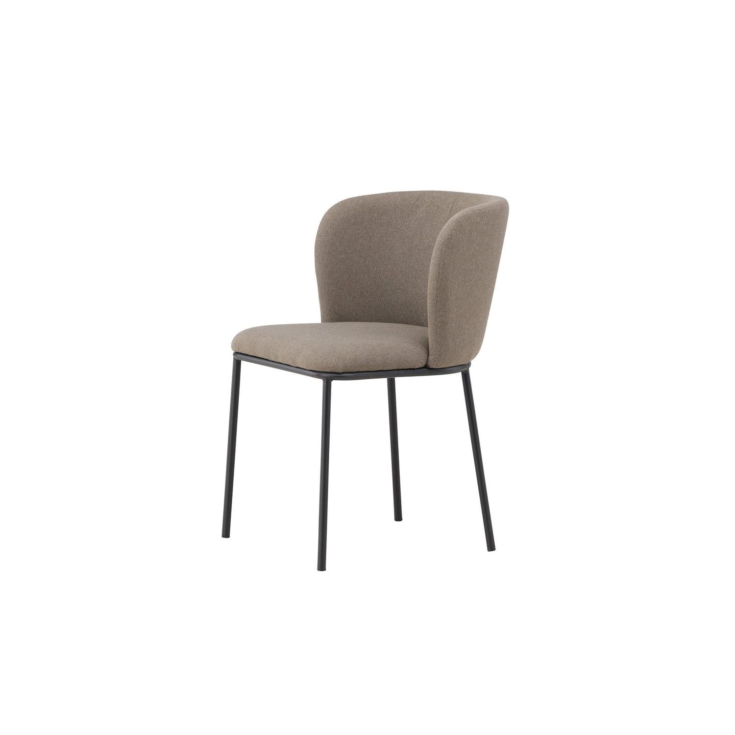 2er-Set Polsterstühle Edina aus Leinen - Braun-Polsterstühle-Venture Home-le canapé