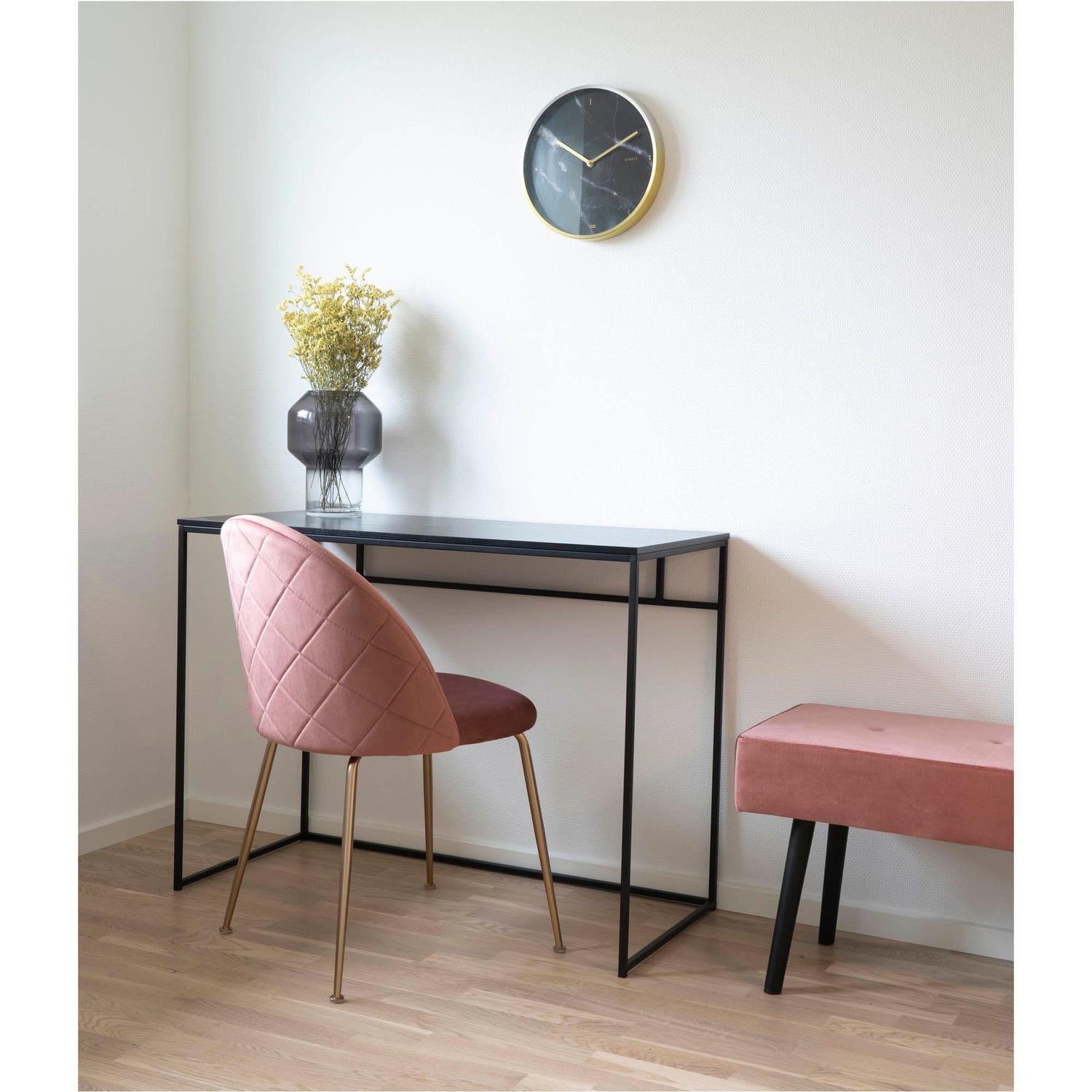 2er-Set Polsterstühle Geneve aus Samt - Rosa-Polsterstühle-House Nordic-le canapé