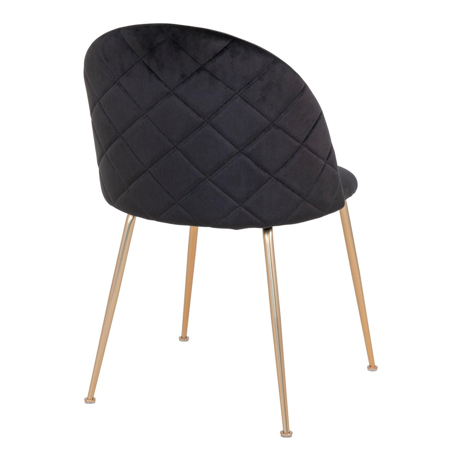 2er-Set Polsterstühle Geneve aus Samt - Schwarz-Polsterstühle-House Nordic-le canapé