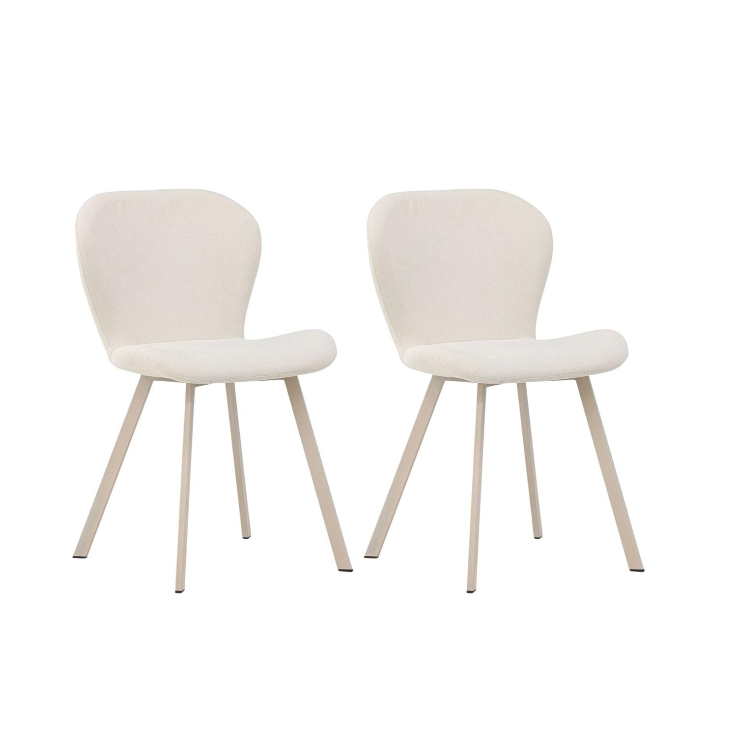 2er-Set Polsterstühle Lilja - Beige/Beige-Polsterstühle-Venture Home-le canapé