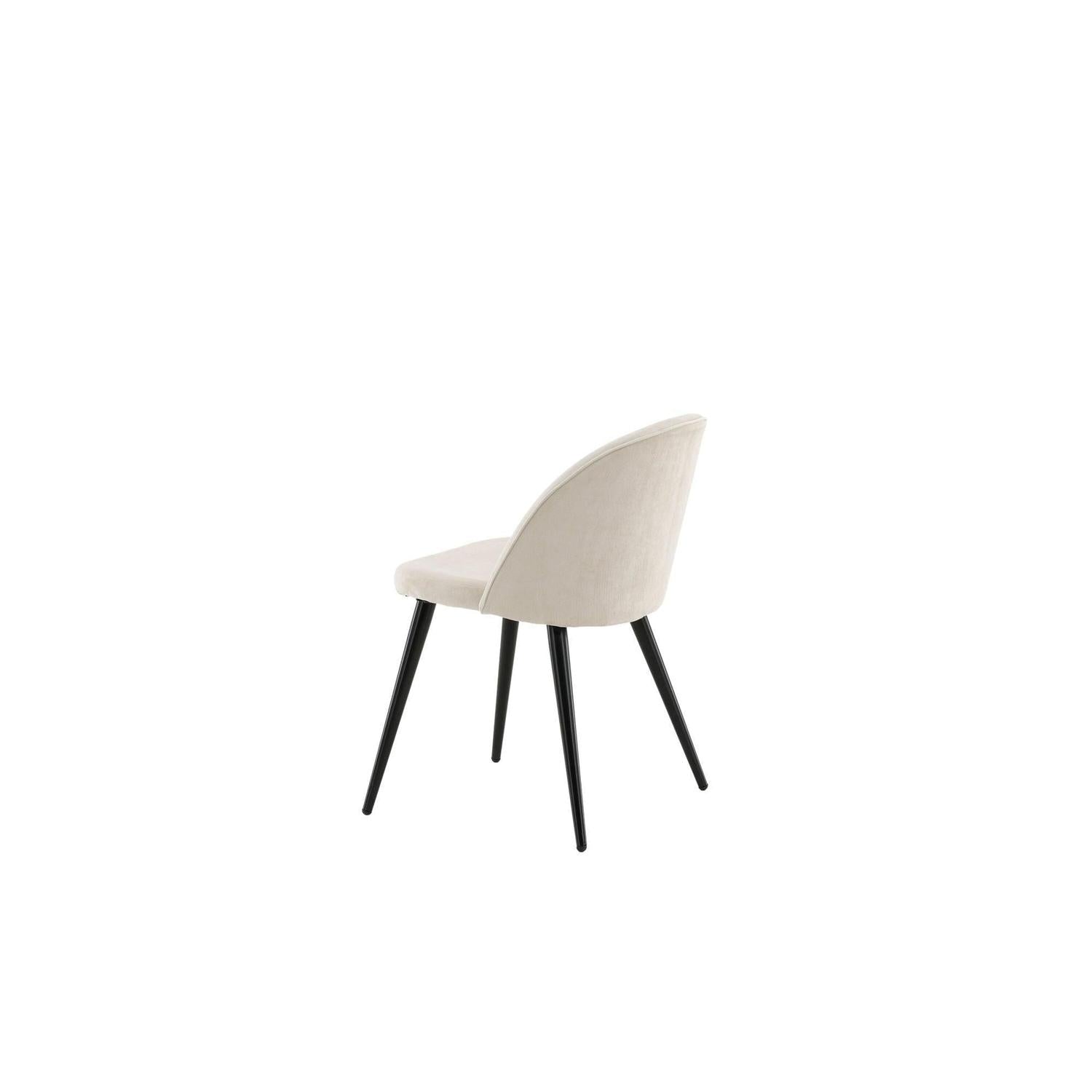 2er-Set Polsterstühle Matstol aus Samt - Beige-Polsterstühle-Venture Home-le canapé
