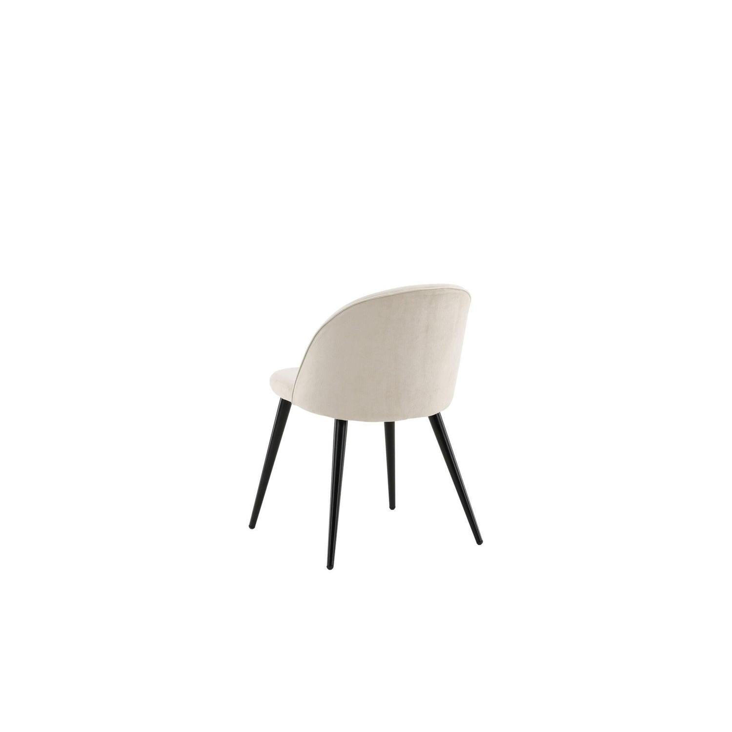 2er-Set Polsterstühle Matstol aus Samt - Beige-Polsterstühle-Venture Home-le canapé