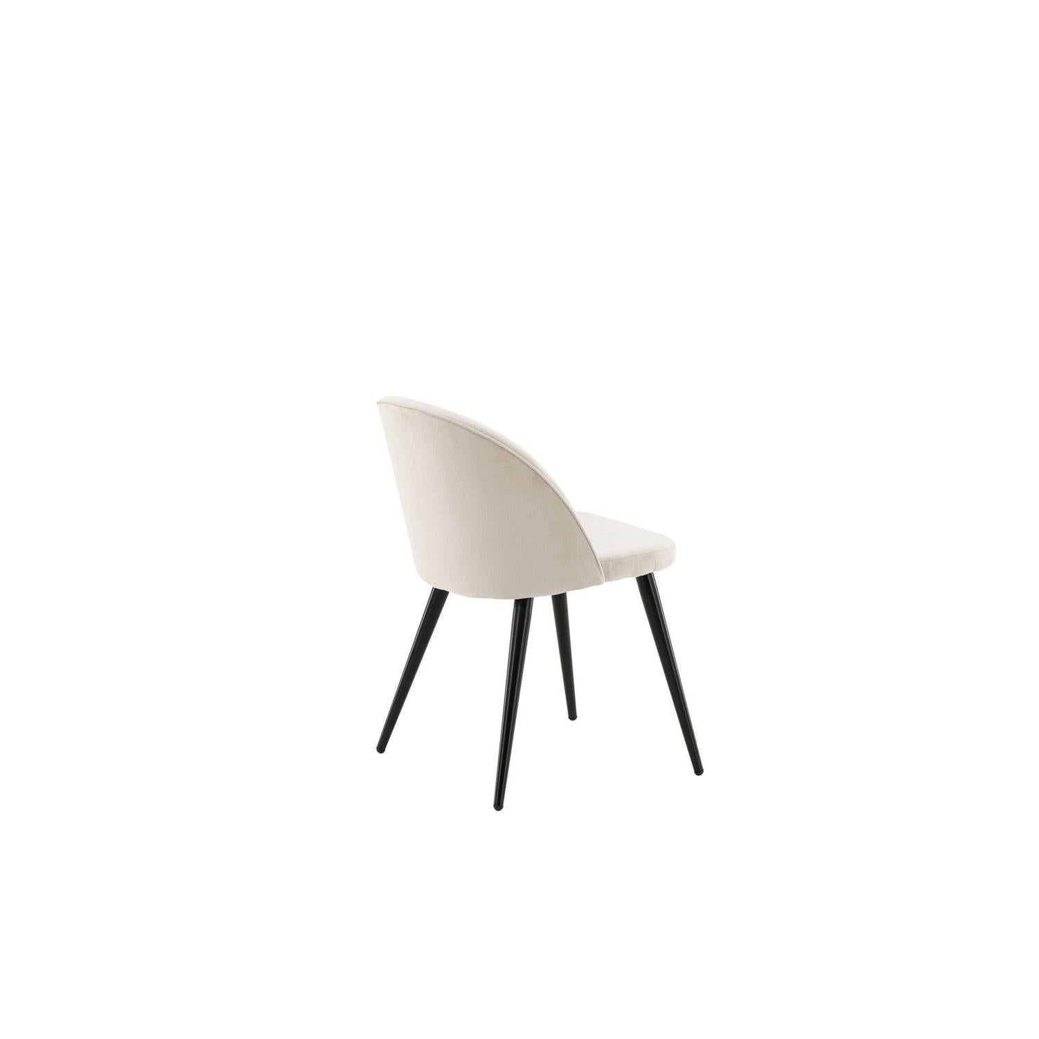 2er-Set Polsterstühle Matstol aus Samt - Beige-Polsterstühle-Venture Home-le canapé
