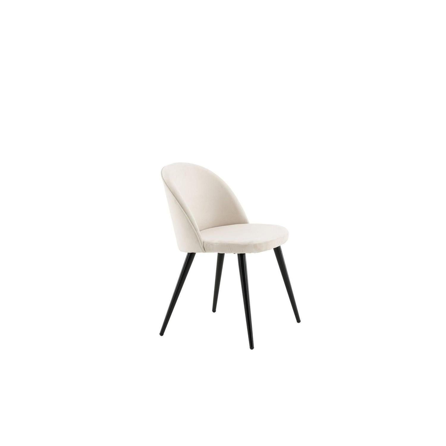 2er-Set Polsterstühle Matstol aus Samt - Beige-Polsterstühle-Venture Home-le canapé