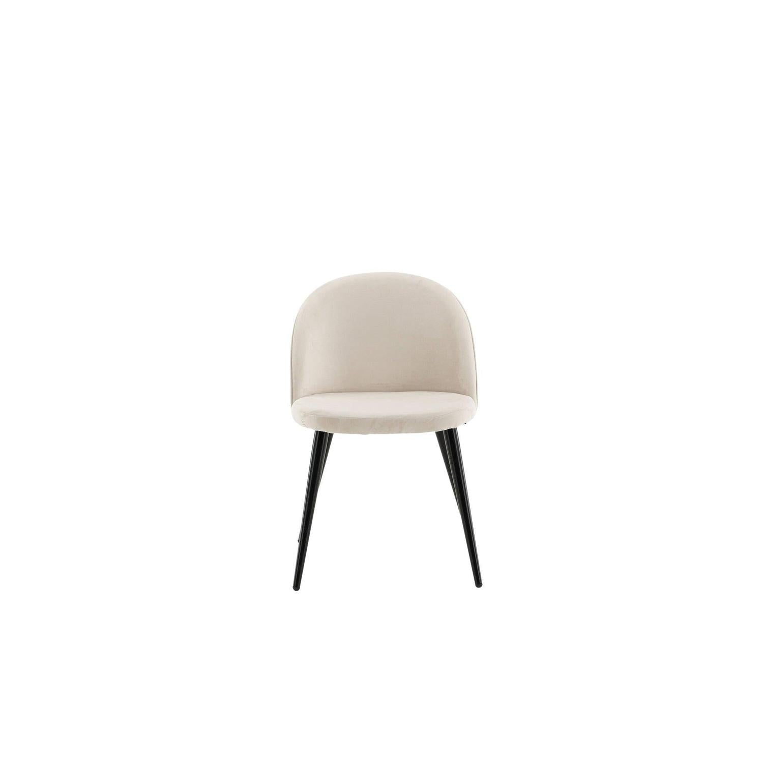 2er-Set Polsterstühle Matstol aus Samt - Beige-Polsterstühle-Venture Home-le canapé