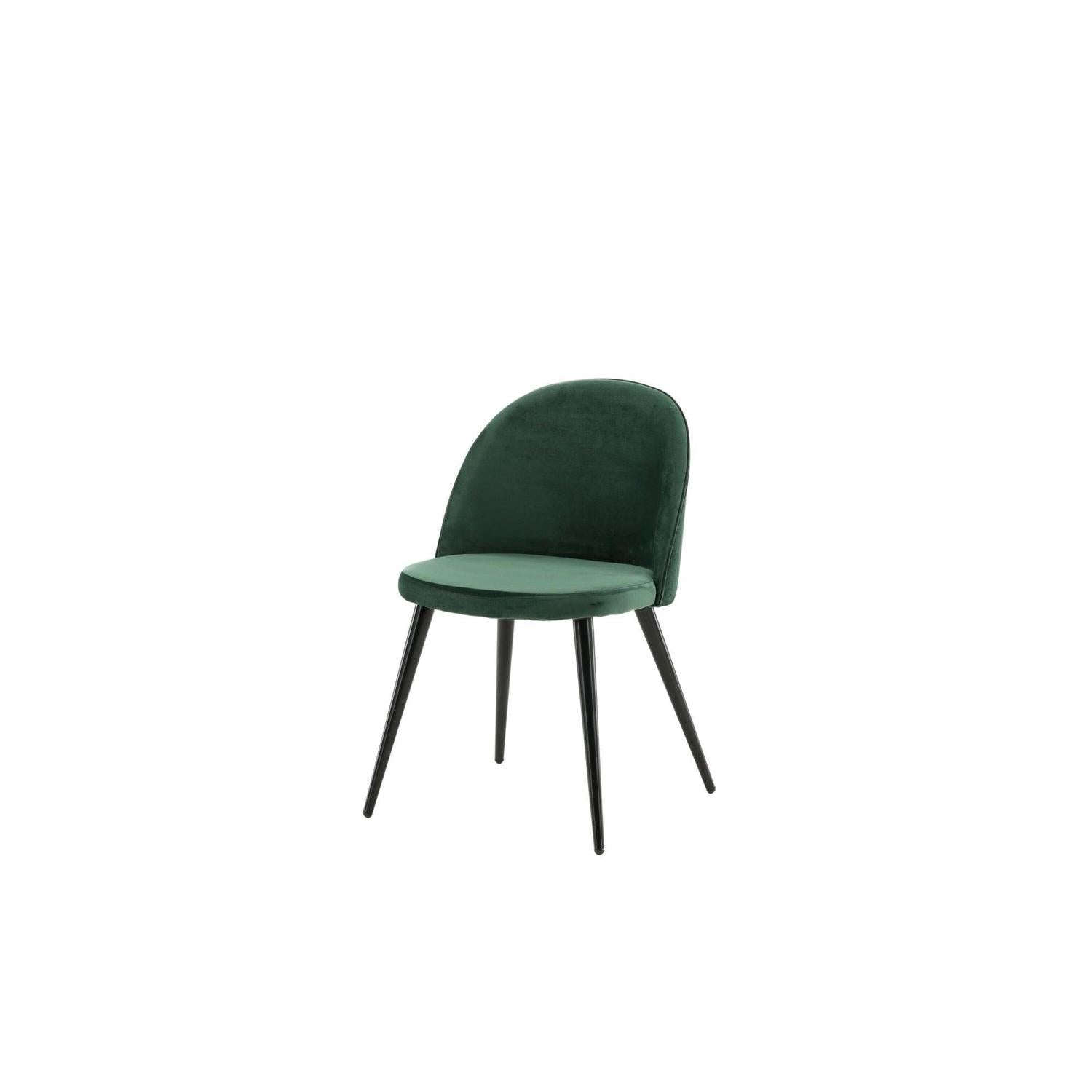 2er-Set Polsterstühle Matstol aus Samt - Moosgrün-Polsterstühle-Venture Home-le canapé