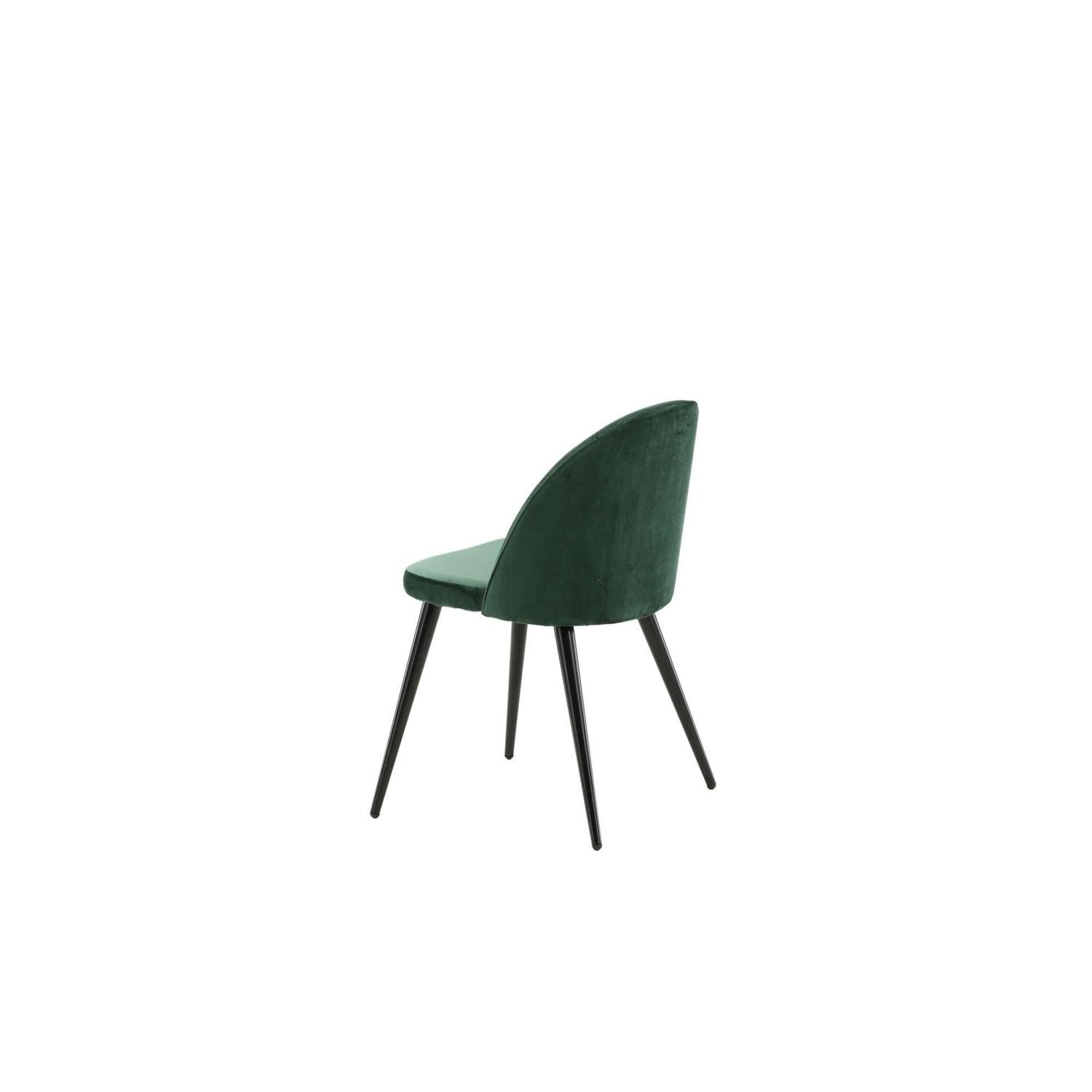 2er-Set Polsterstühle Matstol aus Samt - Moosgrün-Polsterstühle-Venture Home-le canapé
