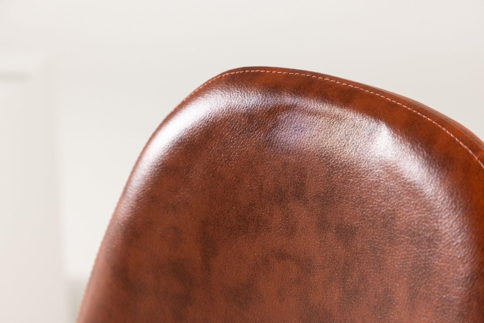 2er-Set Polsterstühle Polar aus Kunstleder - Braun-Polsterstühle-Venture Home-le canapé