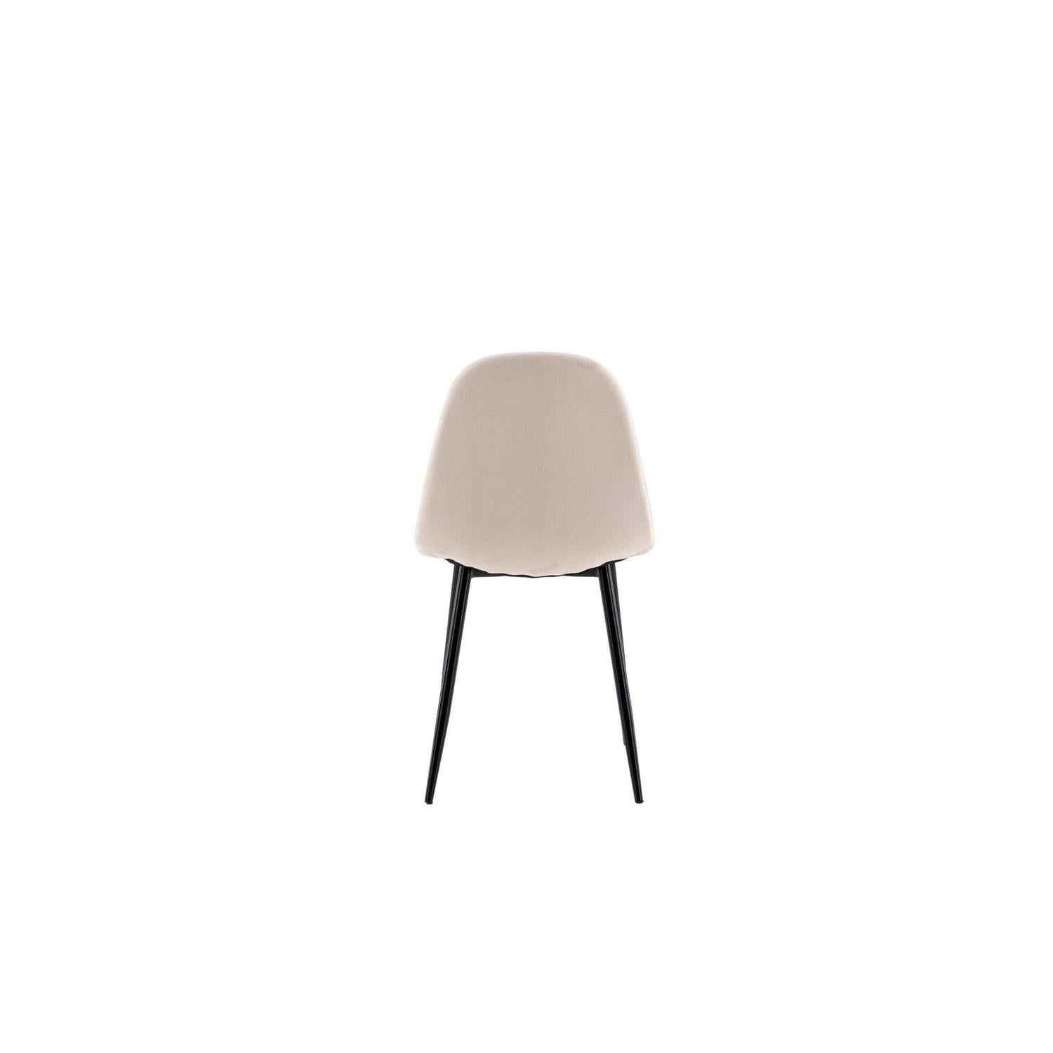 2er-Set Polsterstühle Polar aus Samt - Beige-Polsterstühle-Venture Home-le canapé