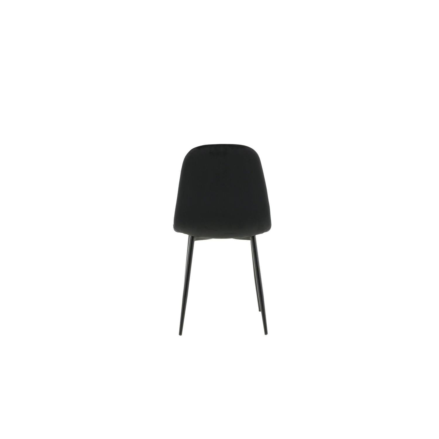 2er-Set Polsterstühle Polar aus Samt - Schwarz-Polsterstühle-Venture Home-le canapé