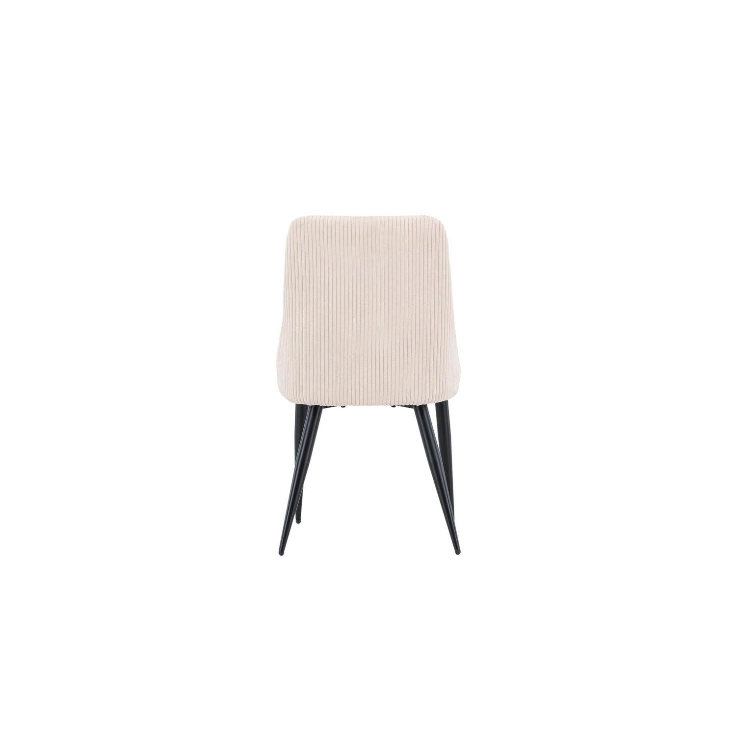 2er - Set Stuhl Leone aus Kord - Beige / FSC 100%Polsterstühle