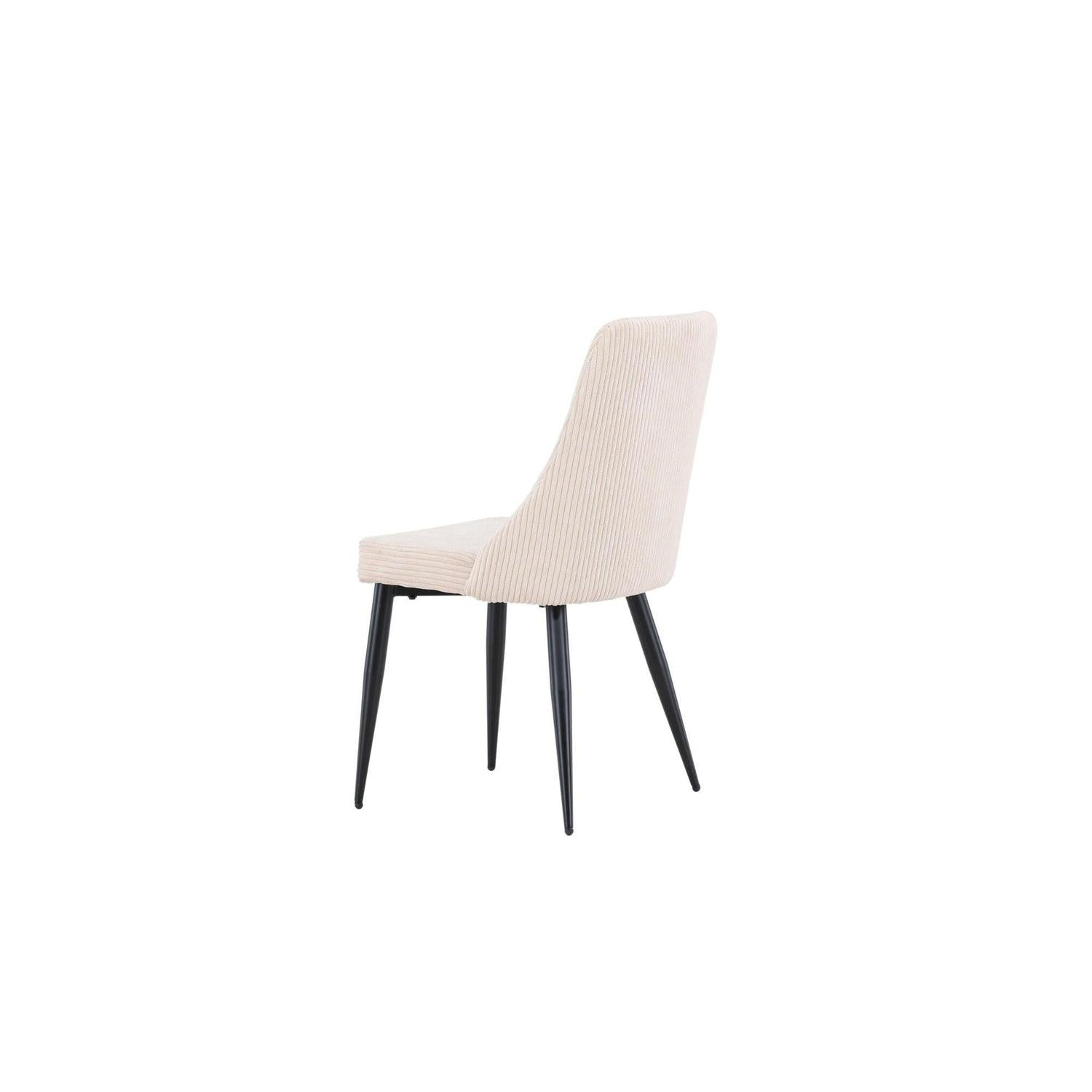 2er - Set Stuhl Leone aus Kord - Beige / FSC 100%Polsterstühle