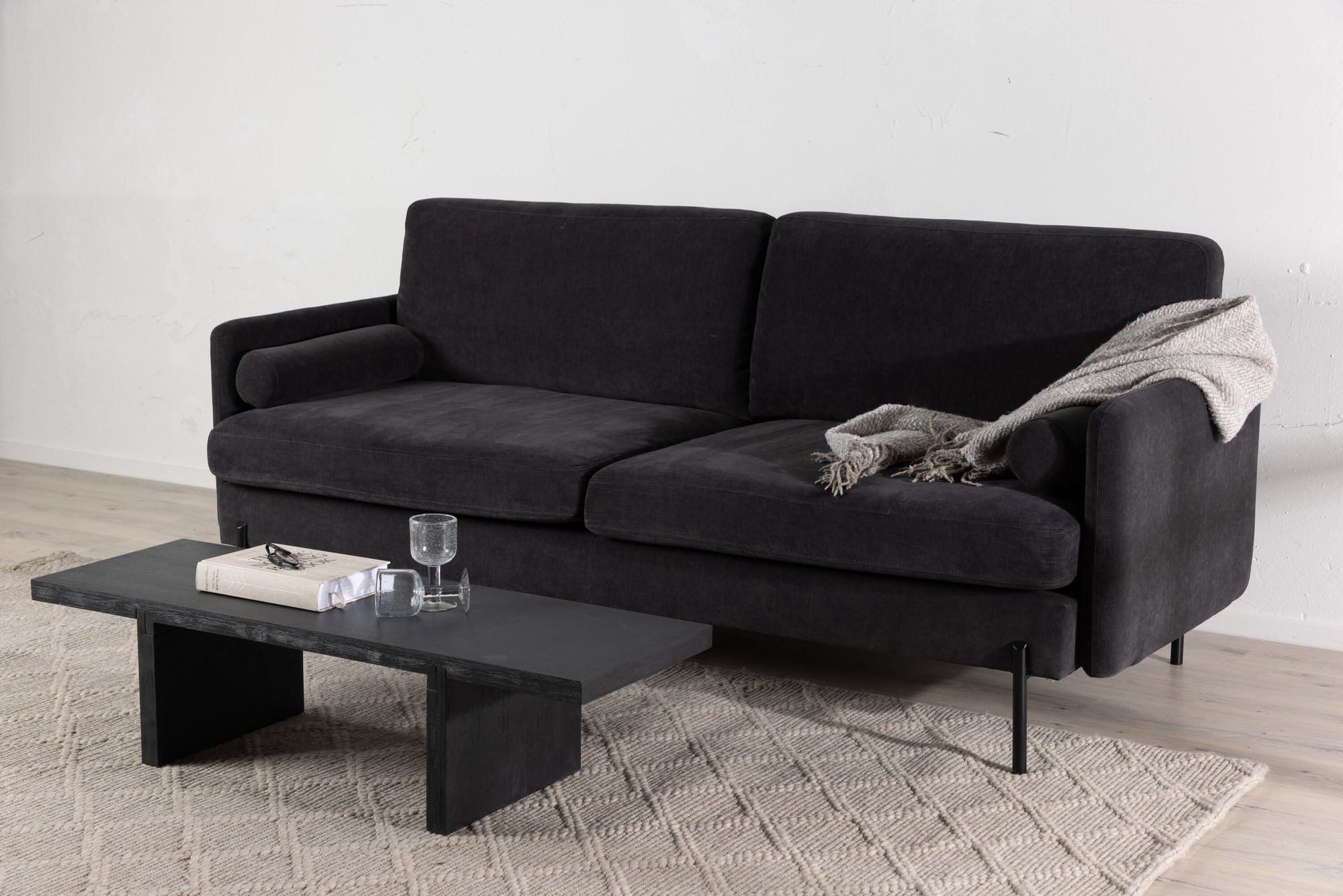 3-Sitzer Sofa Antibes - Dunkelgrau-3-Sitzer Sofa-Venture Home-le canapé