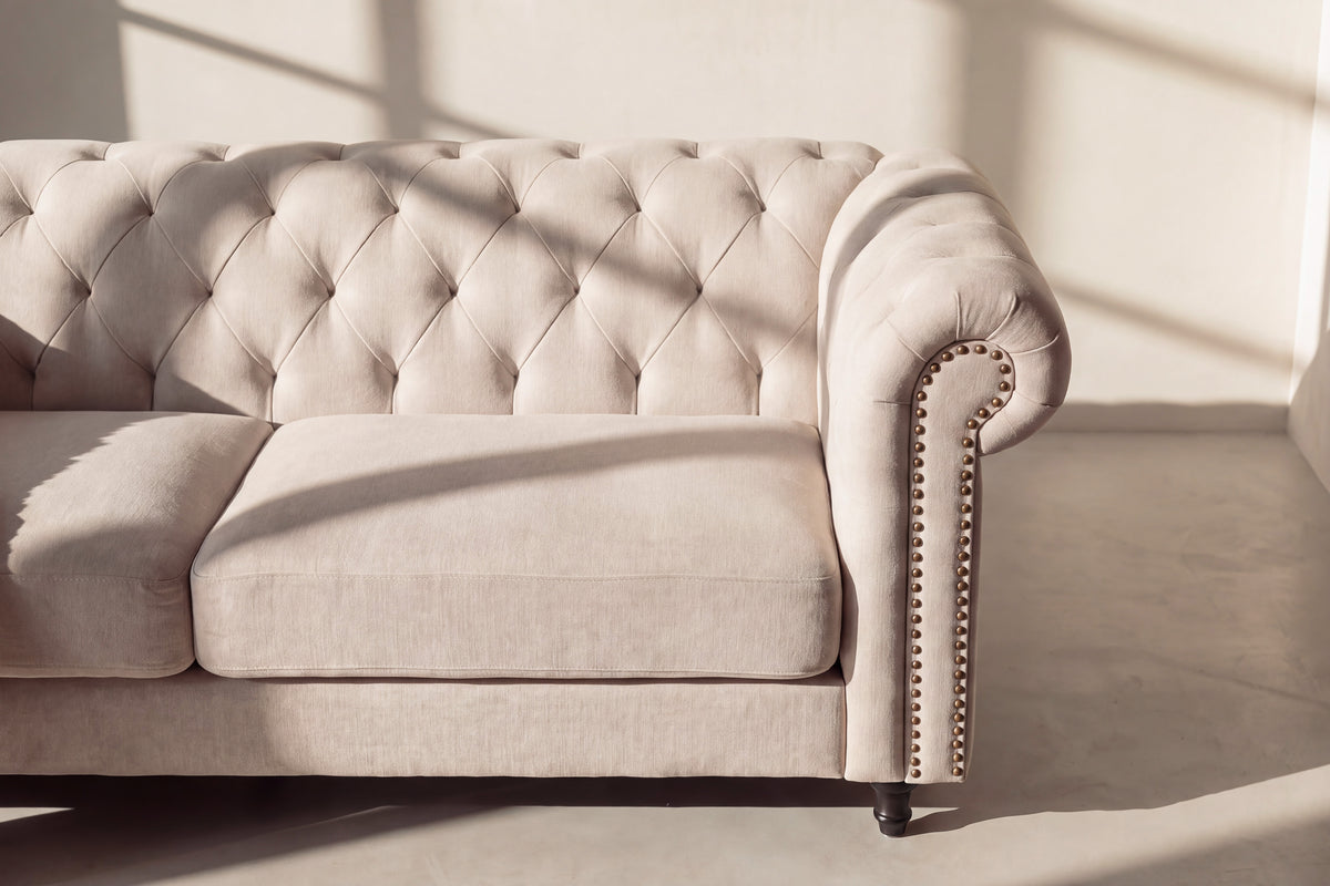 3-Sitzer-Sofa - Beige-3-Sitzer Sofas-Venture Home-le canapé
