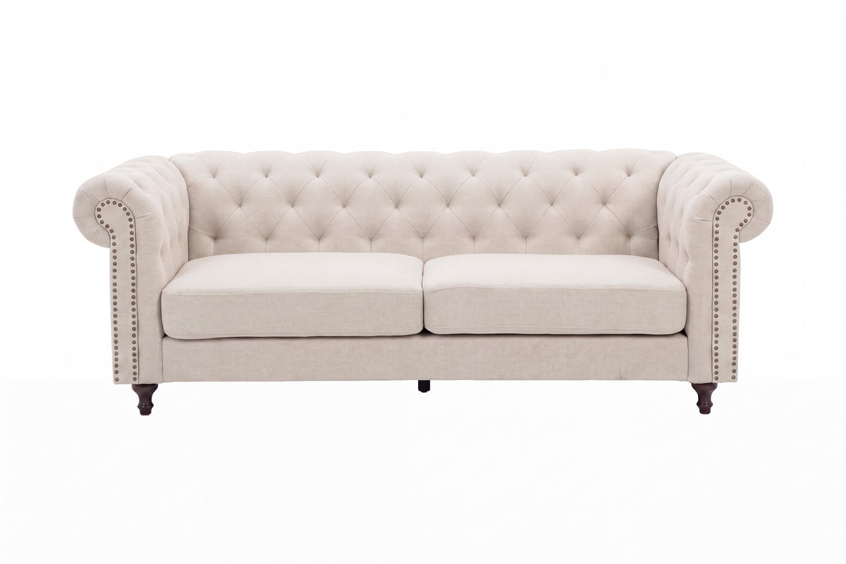 3-Sitzer-Sofa - Beige-3-Sitzer Sofas-Venture Home-le canapé