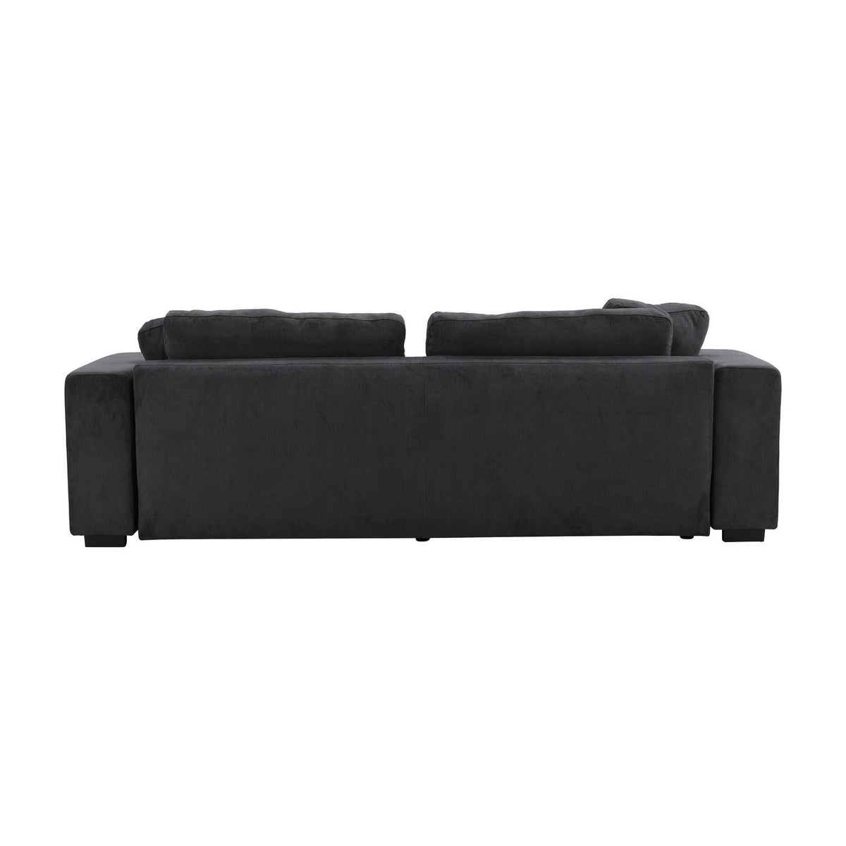 3-Sitzer Sofa Bellmann aus Cord - Dunkelgrau-3-Sitzer Sofas-Venture Home-le canapé