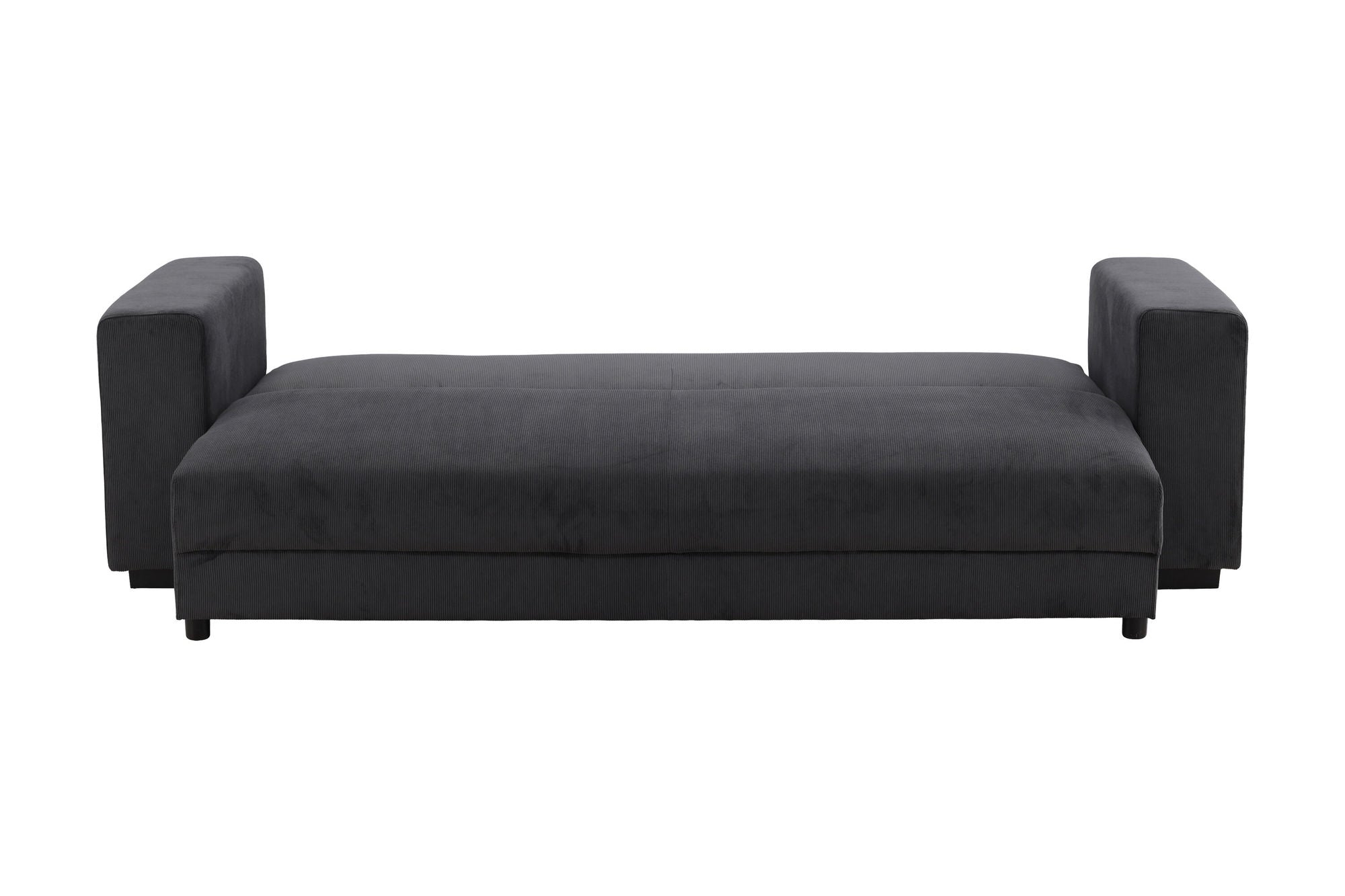 3-Sitzer Sofa Bellmann aus Cord - Dunkelgrau-3-Sitzer Sofas-Venture Home-le canapé