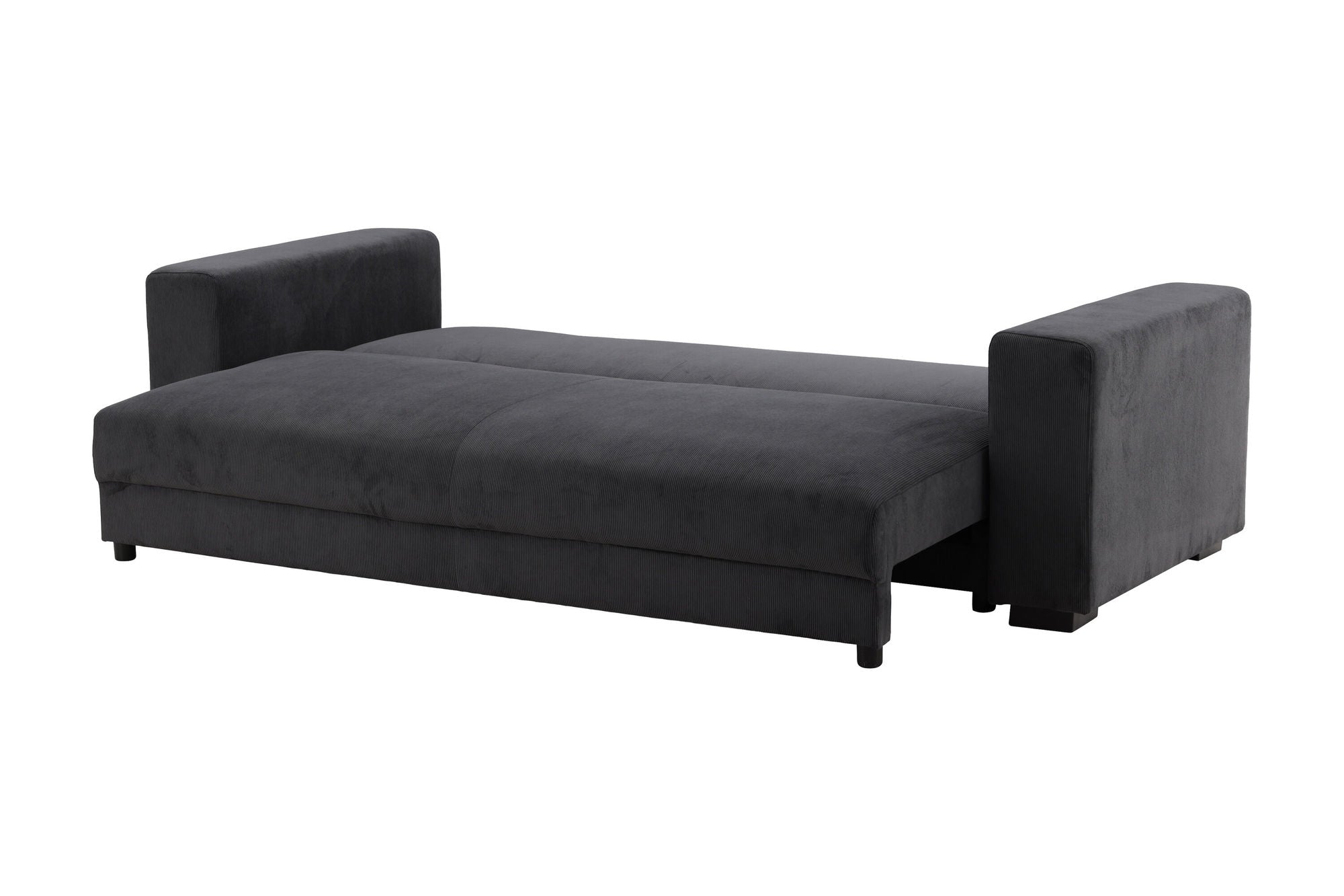 3-Sitzer Sofa Bellmann aus Cord - Dunkelgrau-3-Sitzer Sofas-Venture Home-le canapé