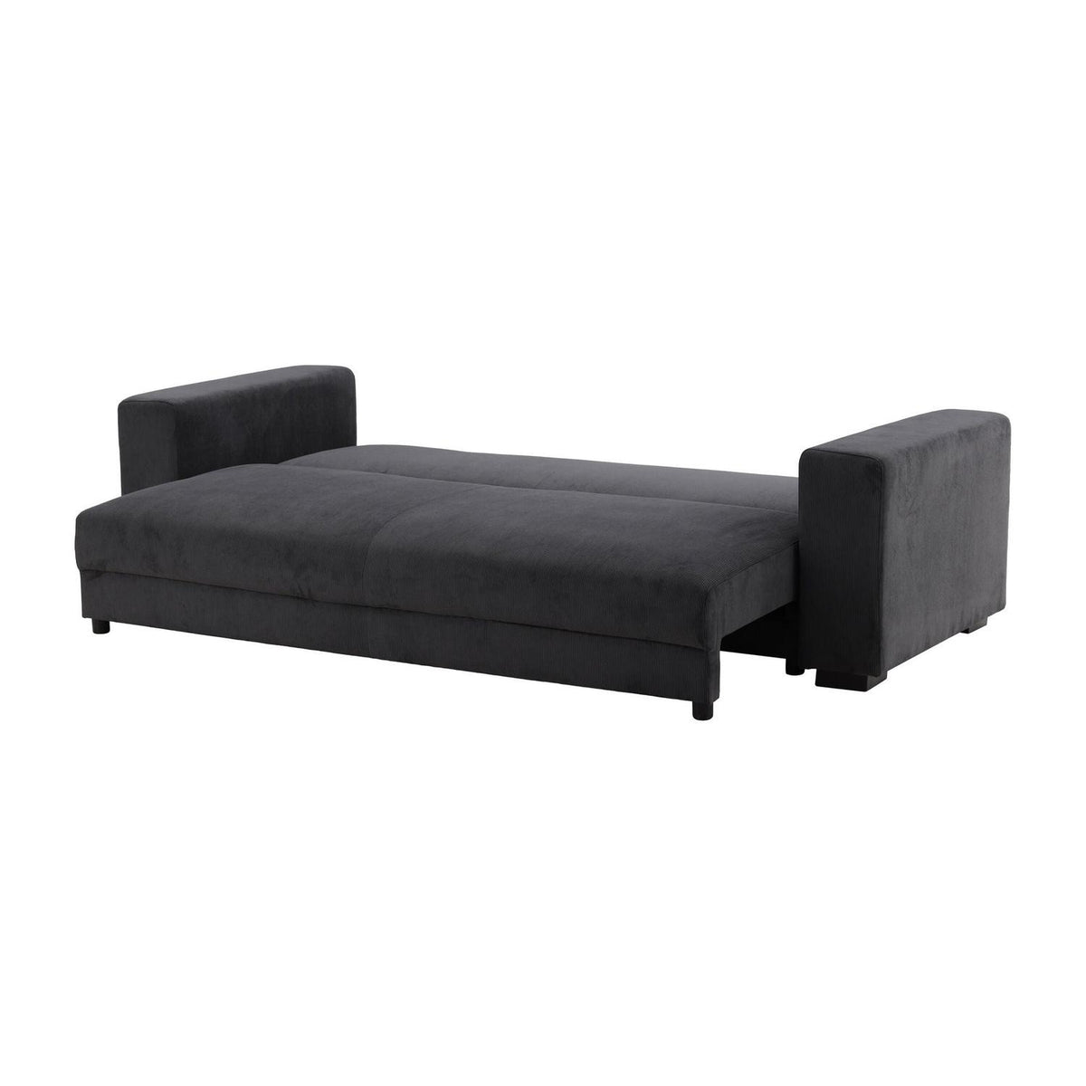3-Sitzer Sofa Bellmann aus Cord - Dunkelgrau-3-Sitzer Sofas-Venture Home-le canapé