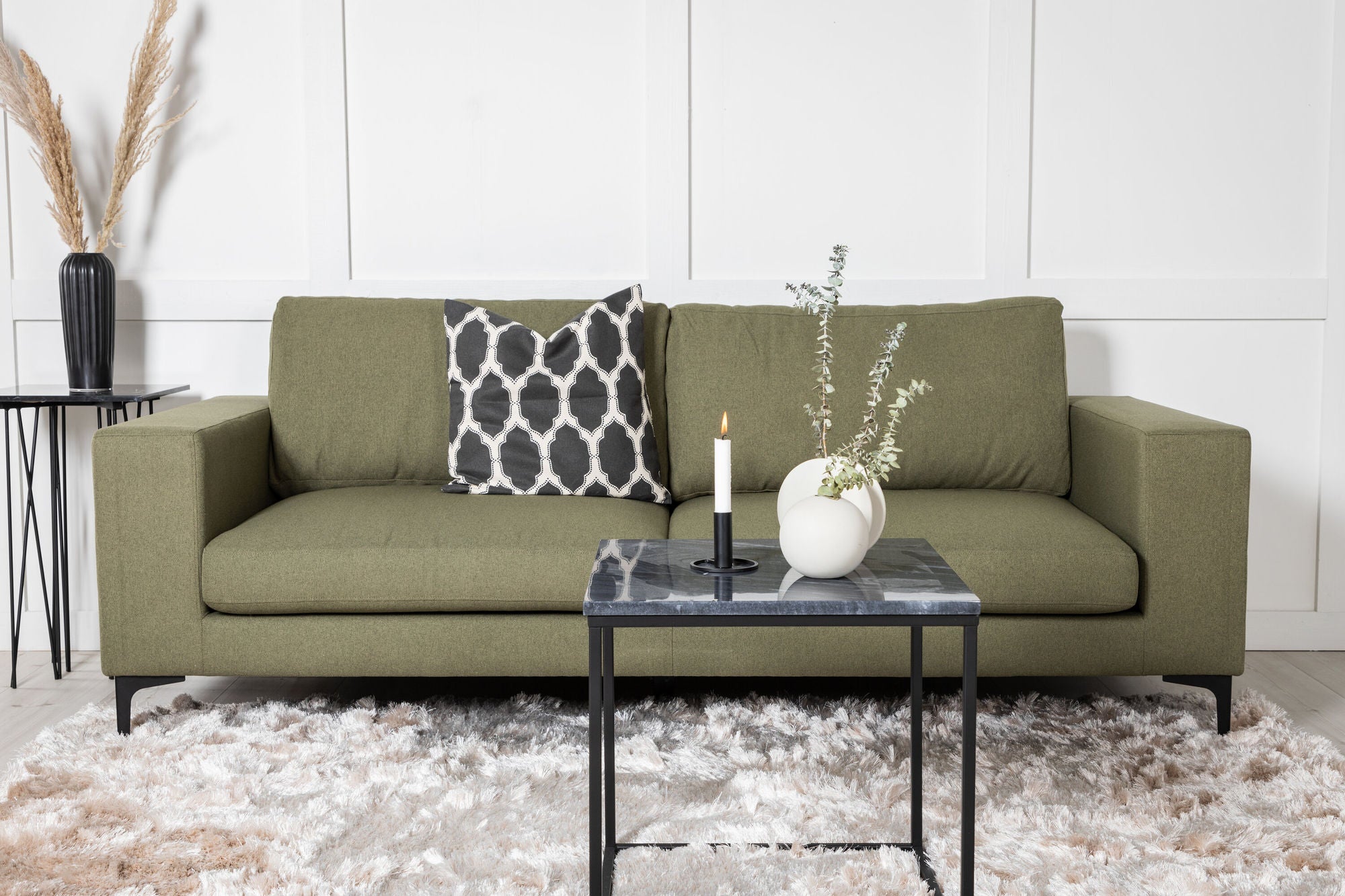3-Sitzer Sofa Bolero - Dunkelgrün-3-Sitzer Sofa-Venture Home-le canapé