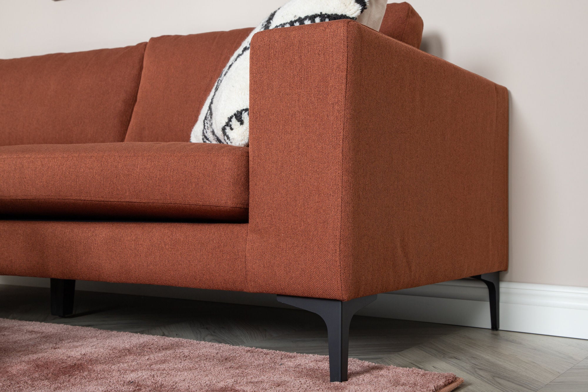 3-Sitzer Sofa Bolero - Orangerot-3-Sitzer Sofas-Venture Home-le canapé
