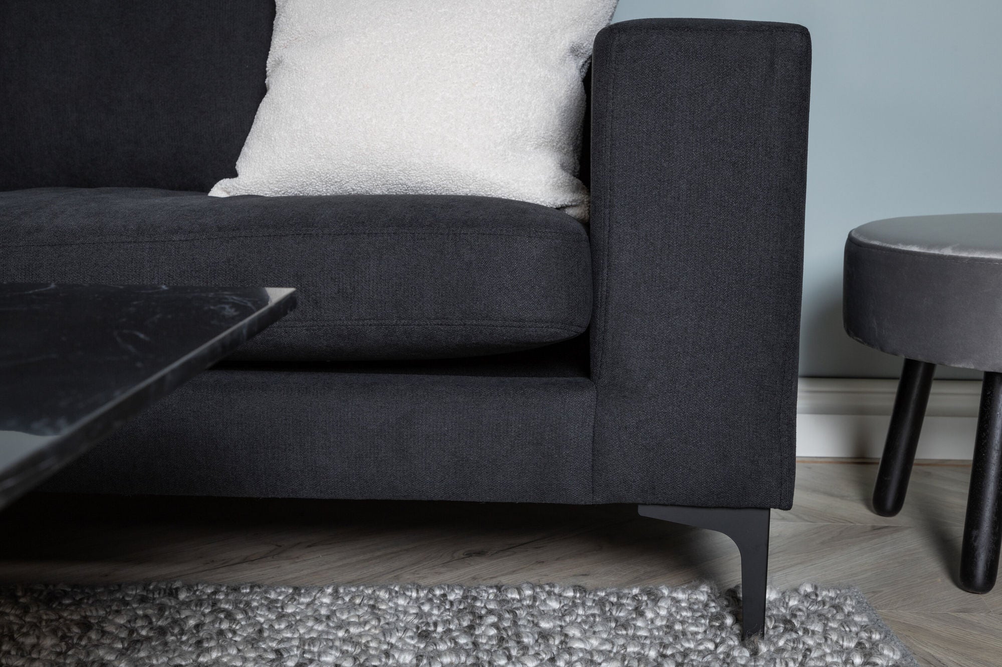 3-Sitzer Sofa Bolero - Schwarz-3-Sitzer Sofa-Venture Home-le canapé
