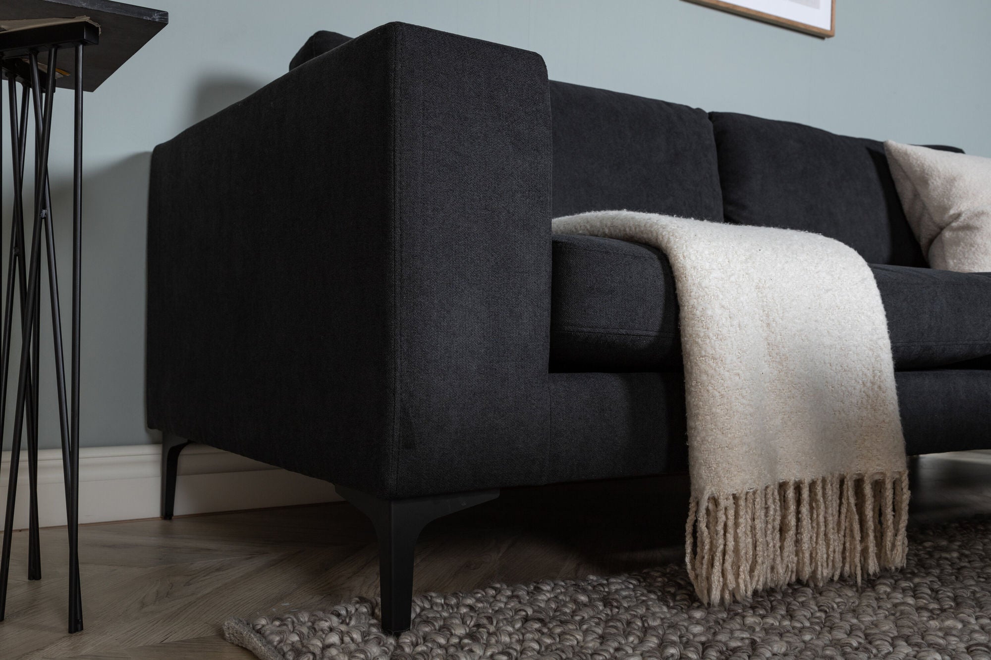 3-Sitzer Sofa Bolero - Schwarz-3-Sitzer Sofa-Venture Home-le canapé