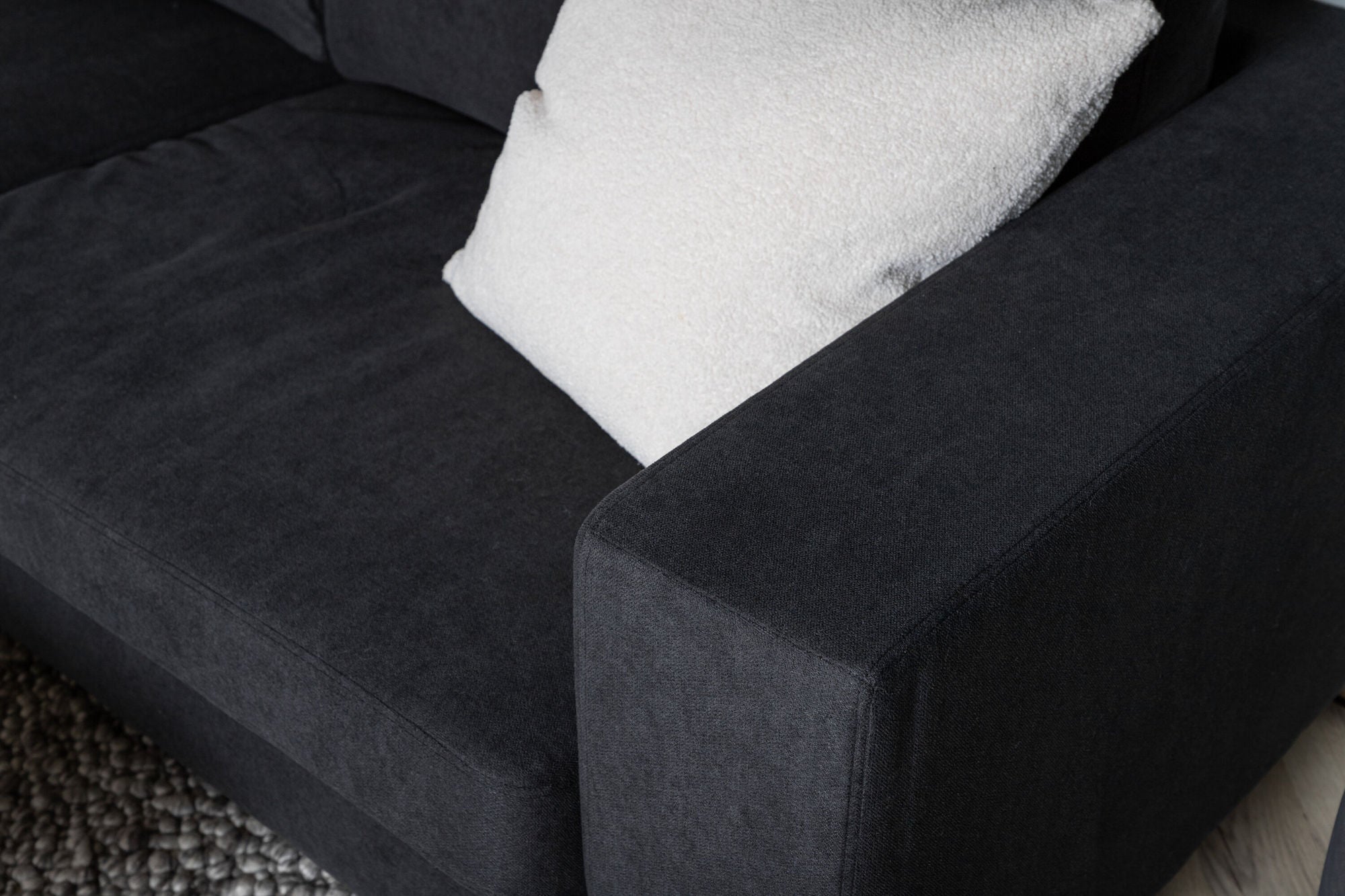 3-Sitzer Sofa Bolero - Schwarz-3-Sitzer Sofa-Venture Home-le canapé