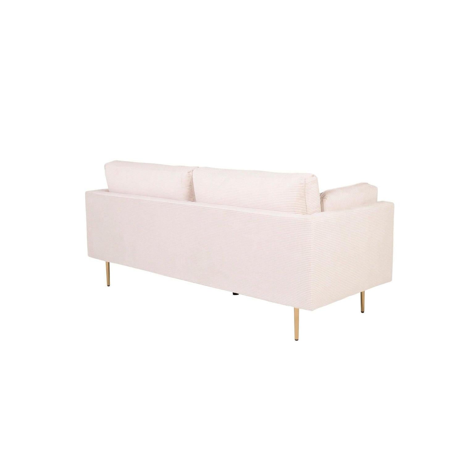 3-Sitzer Sofa Boom aus Kord - Beige-3-Sitzer Sofas-Venture Home-le canapé