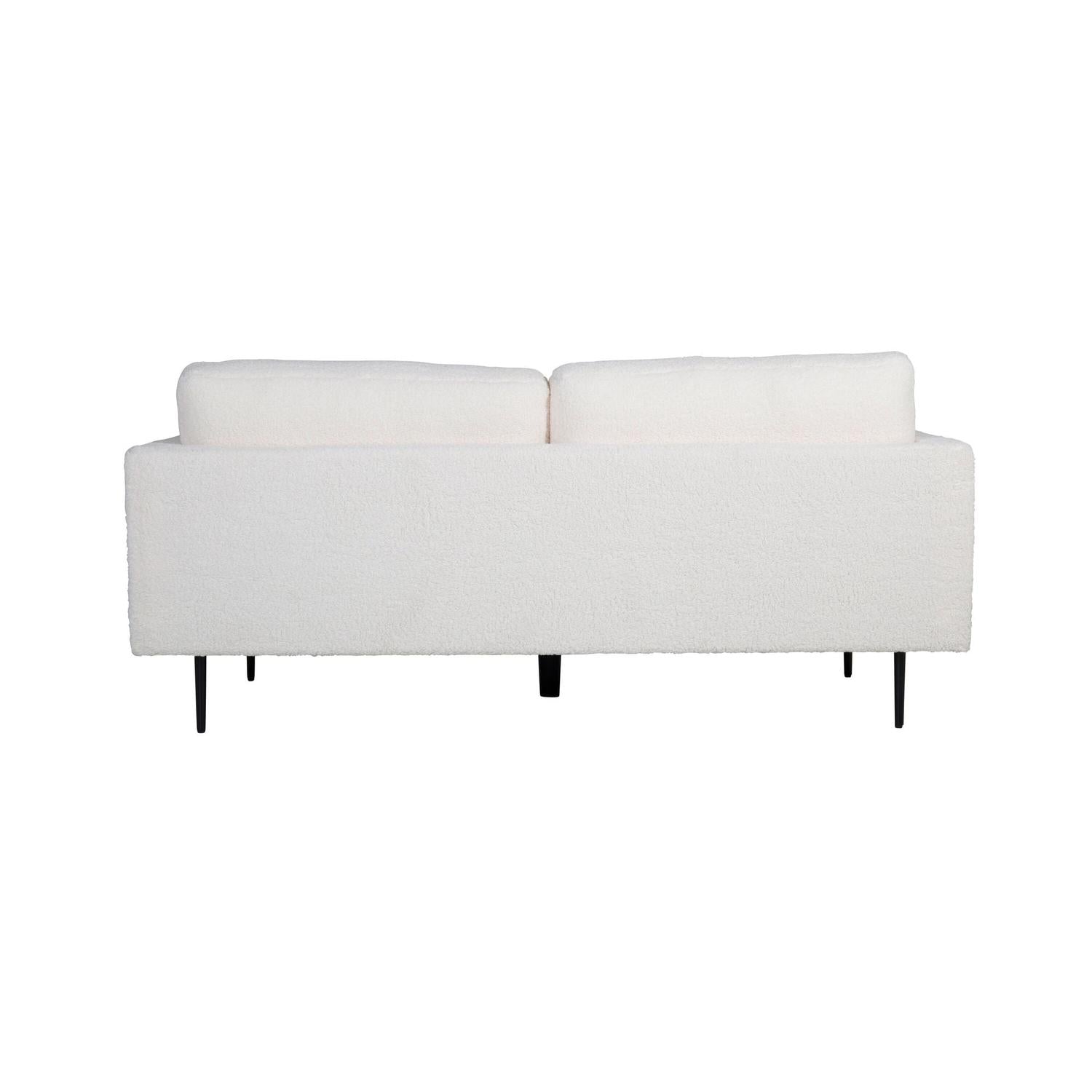 3-Sitzer Sofa Boom aus Teddy Bouclé - Weiß-3-Sitzer Sofas-Venture Home-le canapé
