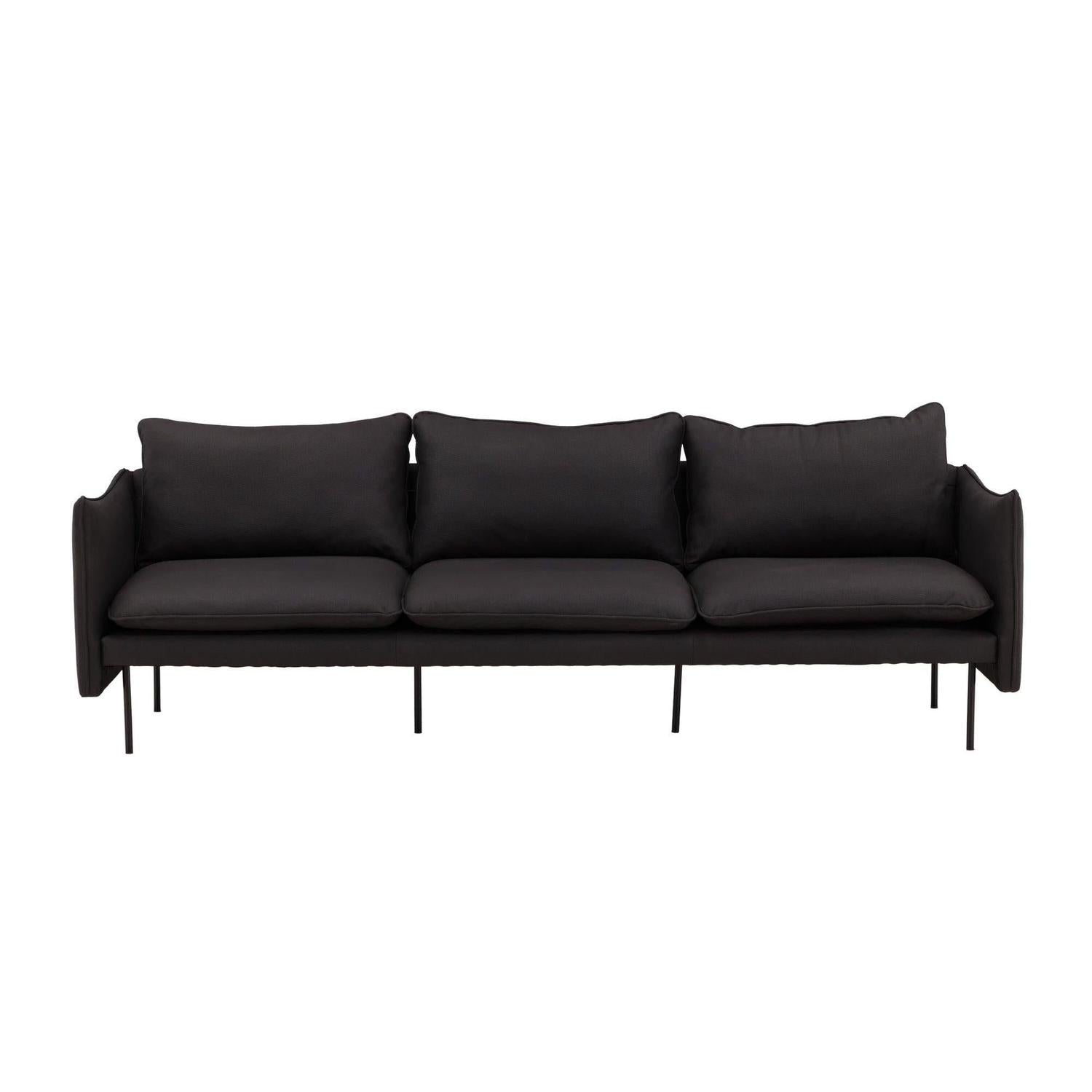 3-Sitzer Sofa Brunskär - Mattschwarz-3-Sitzer Sofa-Vind-le canapé