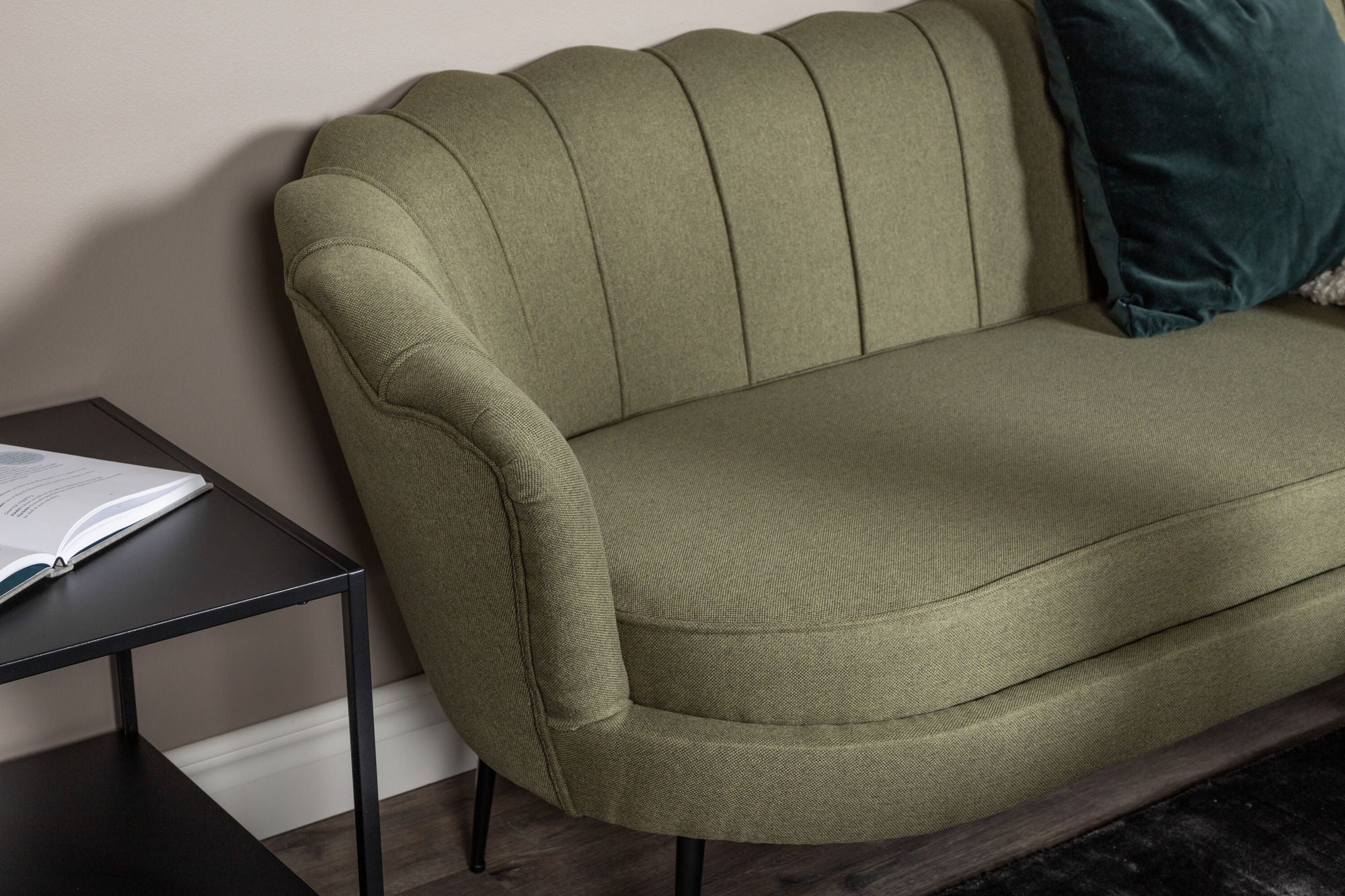3-Sitzer Sofa Calais - Dunkelgrün-3-Sitzer Sofa-Venture Home-le canapé
