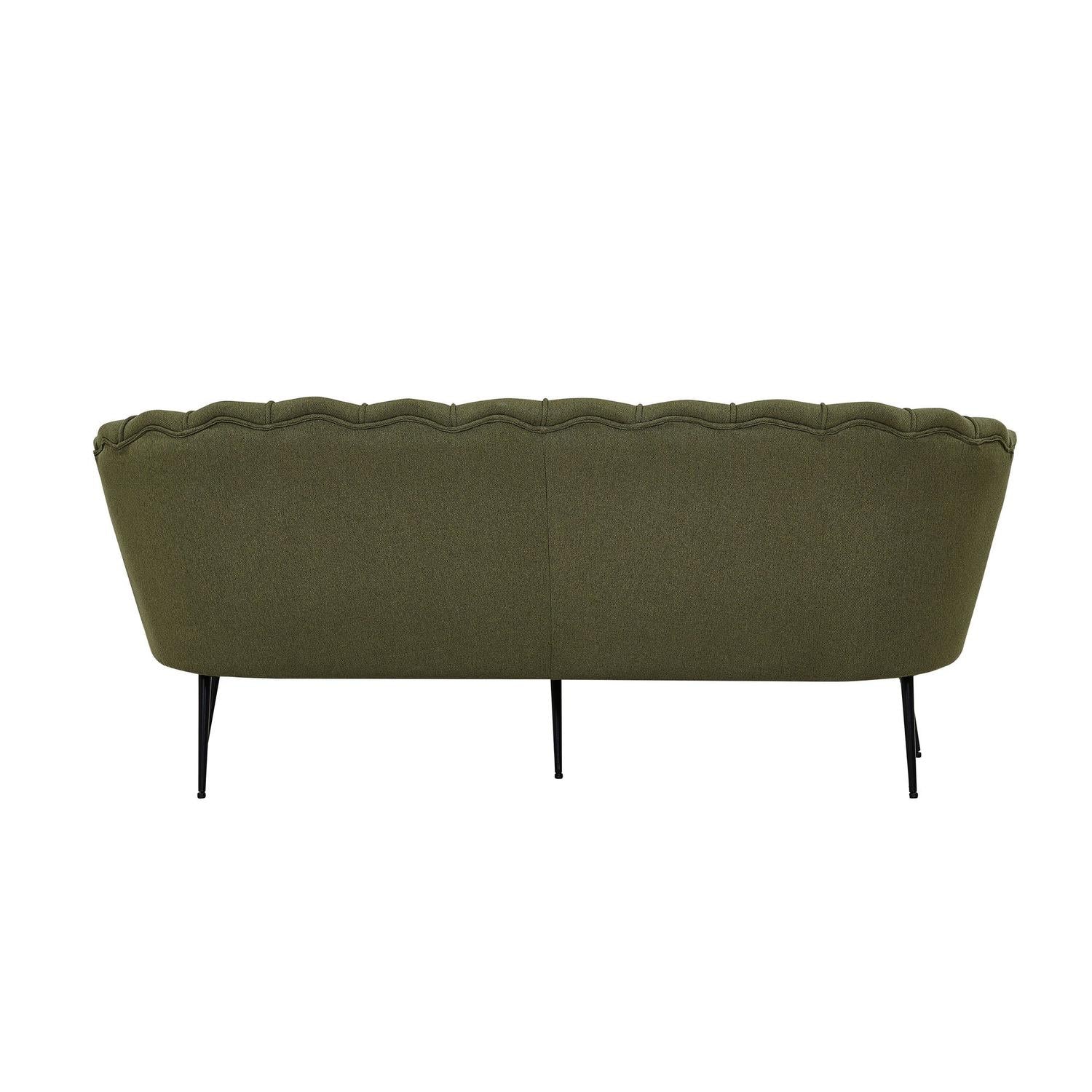 3-Sitzer Sofa Calais - Dunkelgrün-3-Sitzer Sofa-Venture Home-le canapé