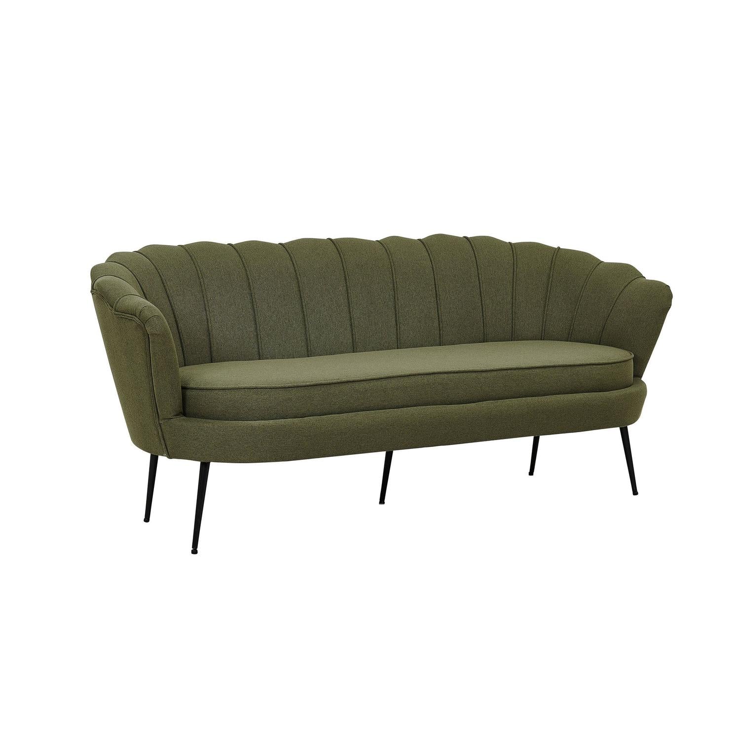 3-Sitzer Sofa Calais - Dunkelgrün-3-Sitzer Sofa-Venture Home-le canapé