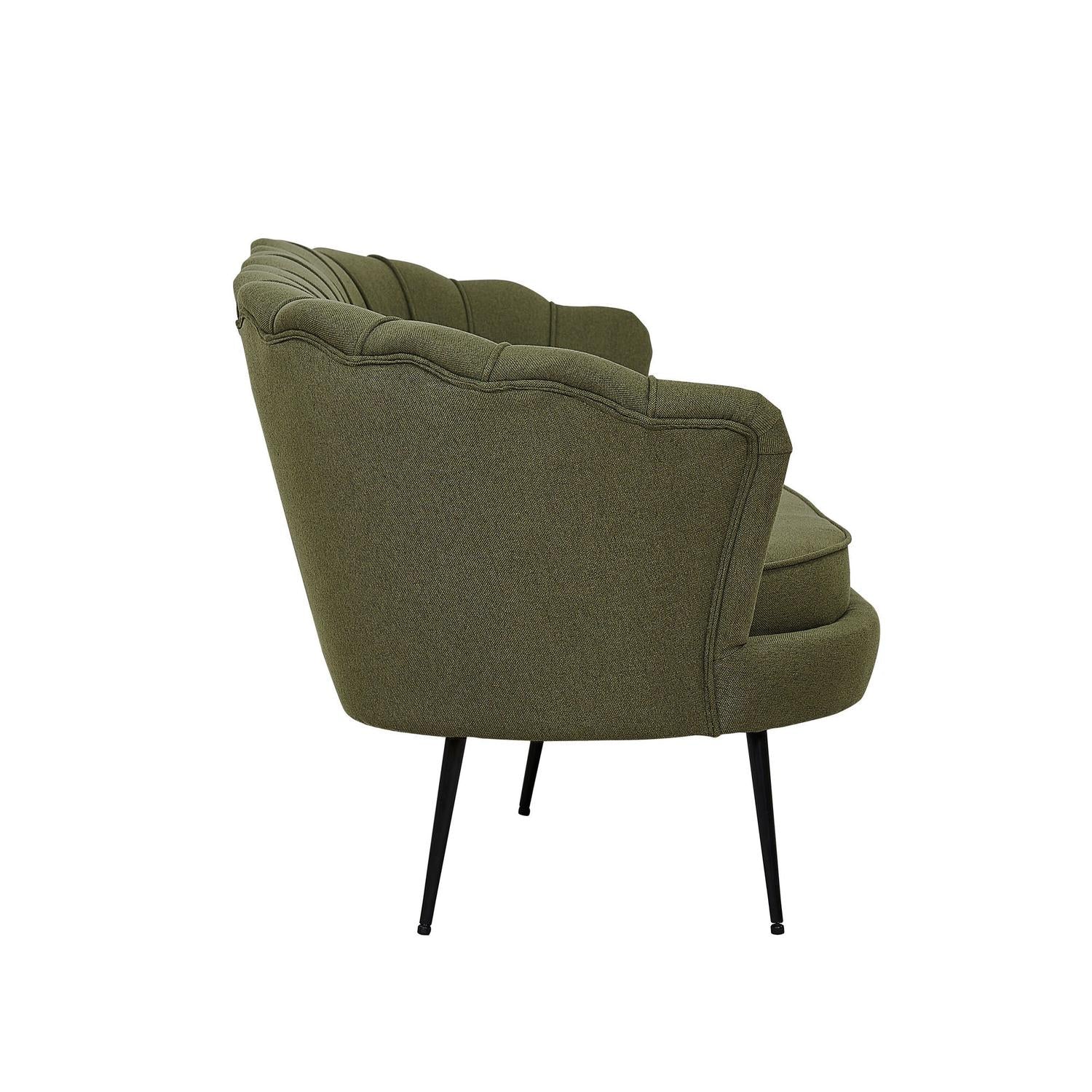 3-Sitzer Sofa Calais - Dunkelgrün-3-Sitzer Sofa-Venture Home-le canapé