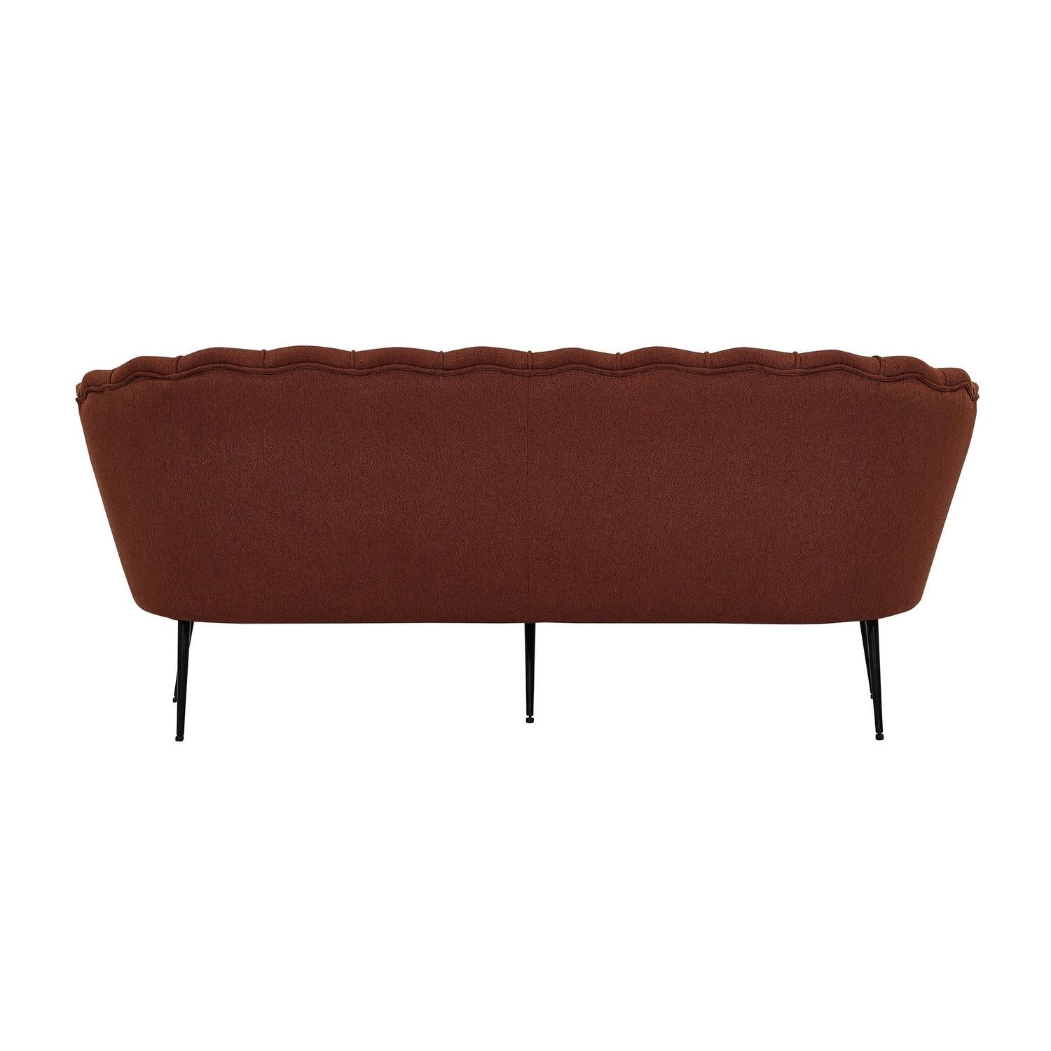 3-Sitzer Sofa Calais - Orangerot-3-Sitzer Sofa-Venture Home-le canapé